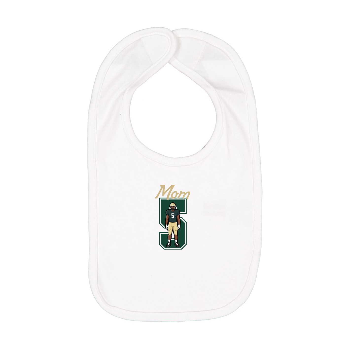 Infant Bib — Mothers Day Shirsey in White