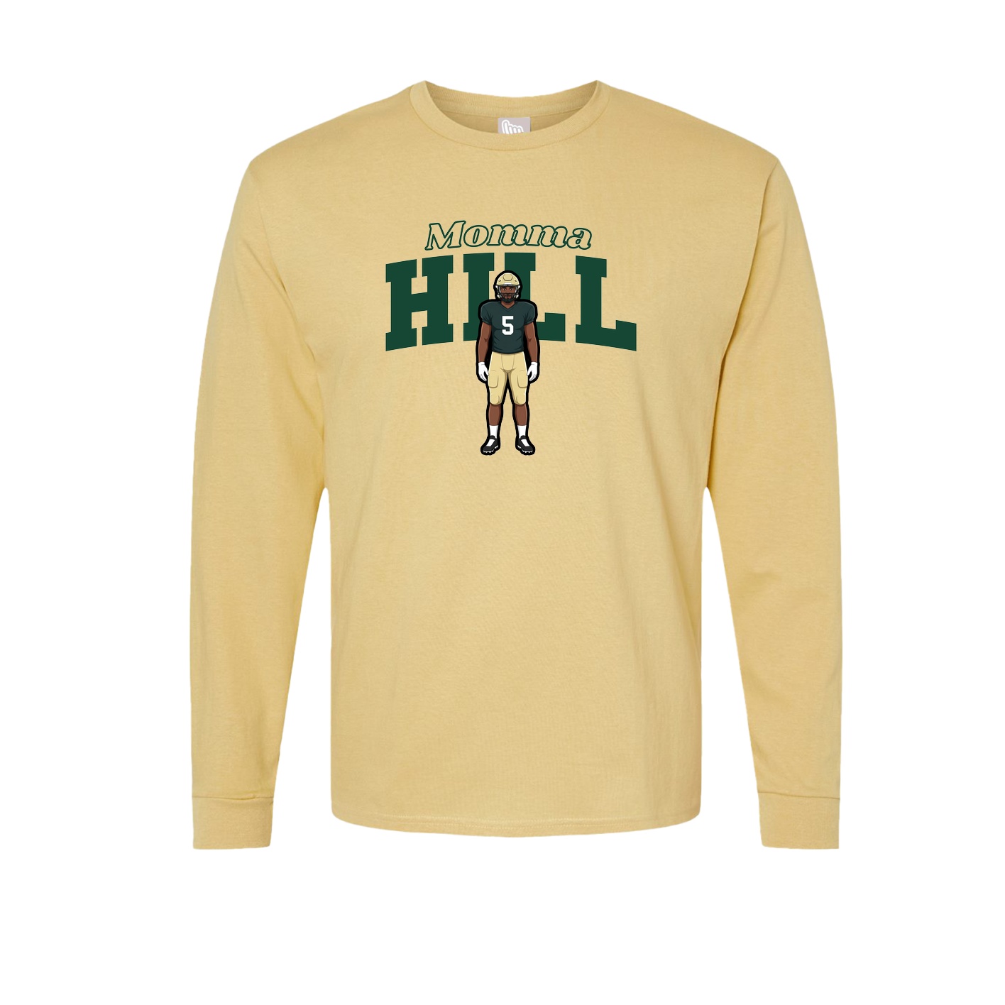 Long Sleeve Tee — Mothers Day Block in Vegas Gold