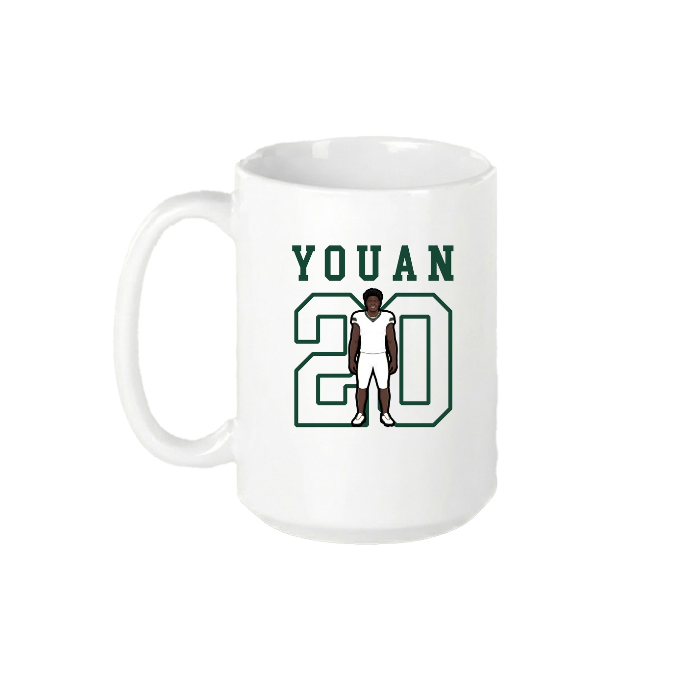 15oz Coffee Mug — Shirsey in White