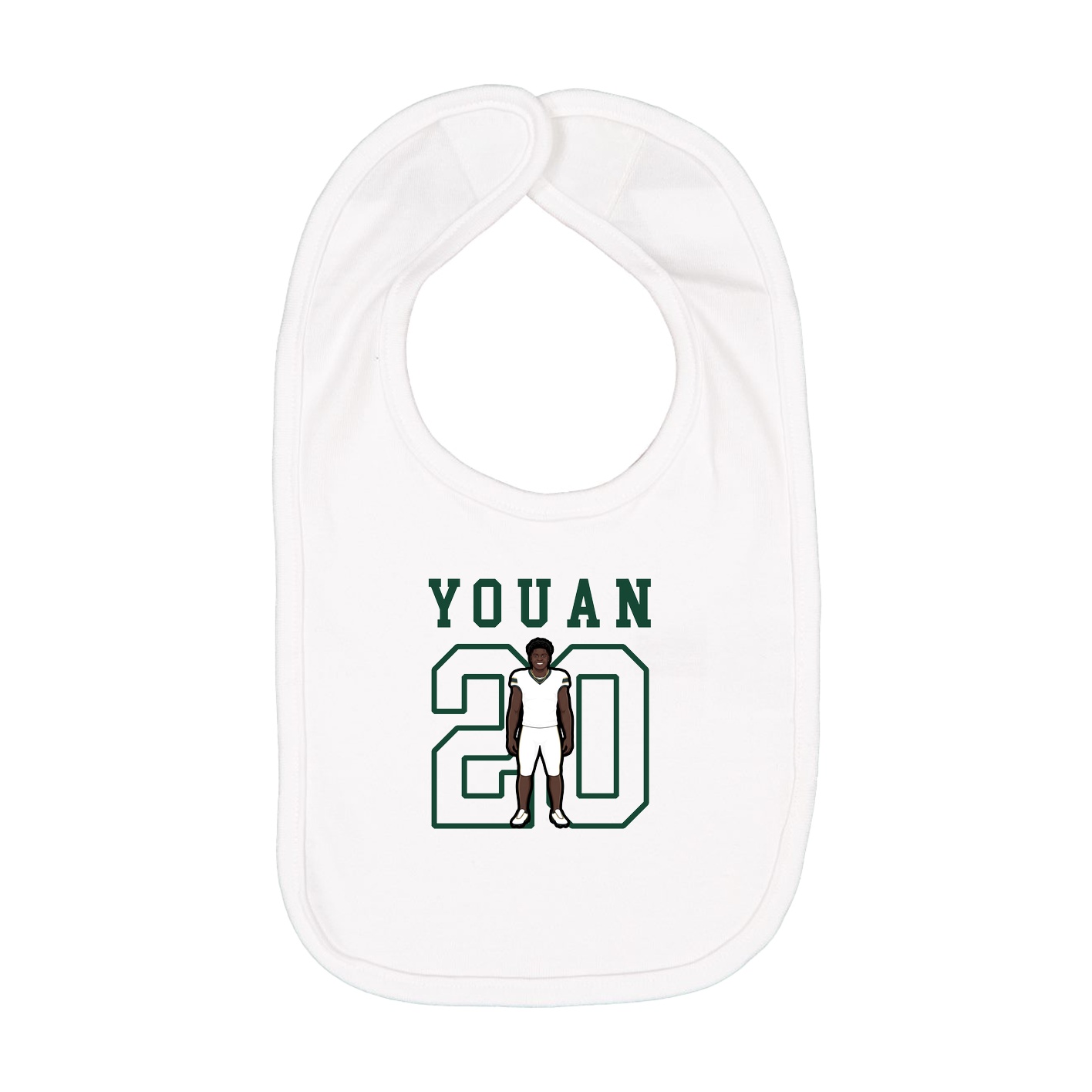 Infant Bib — Shirsey in White