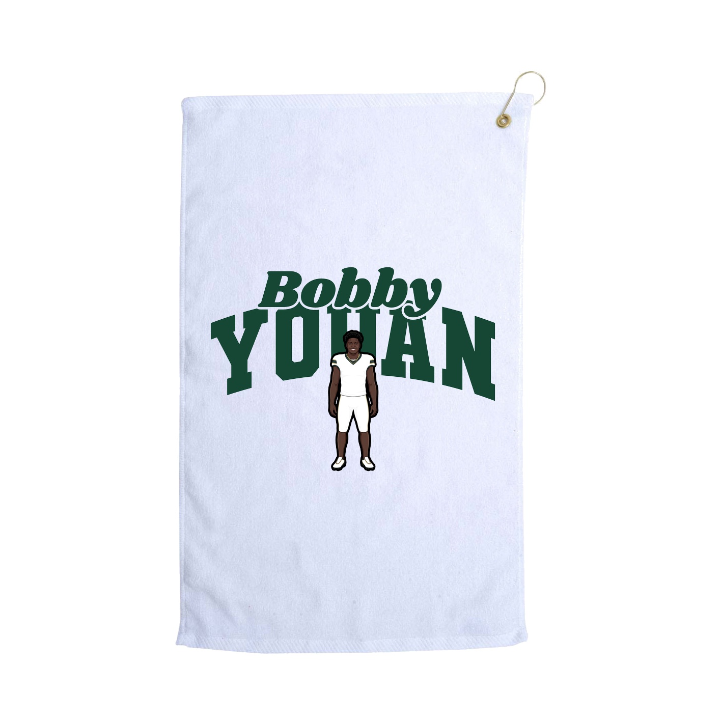 Golf Towel — Signature Arch in White