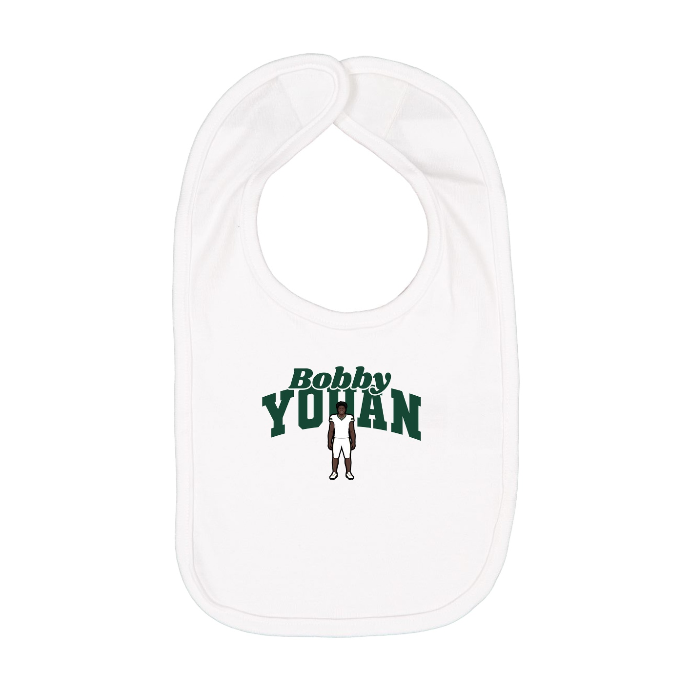 Infant Bib — Signature Arch in White