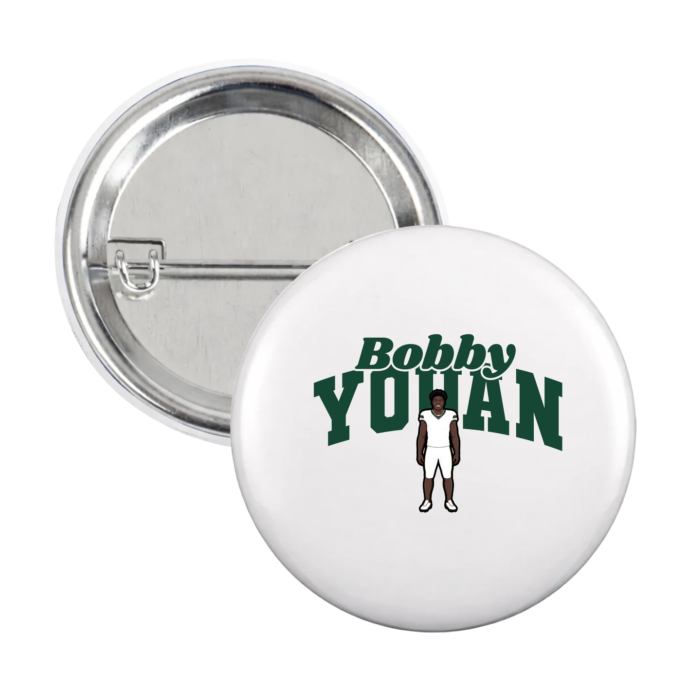 Game Day Button — Signature Arch in White