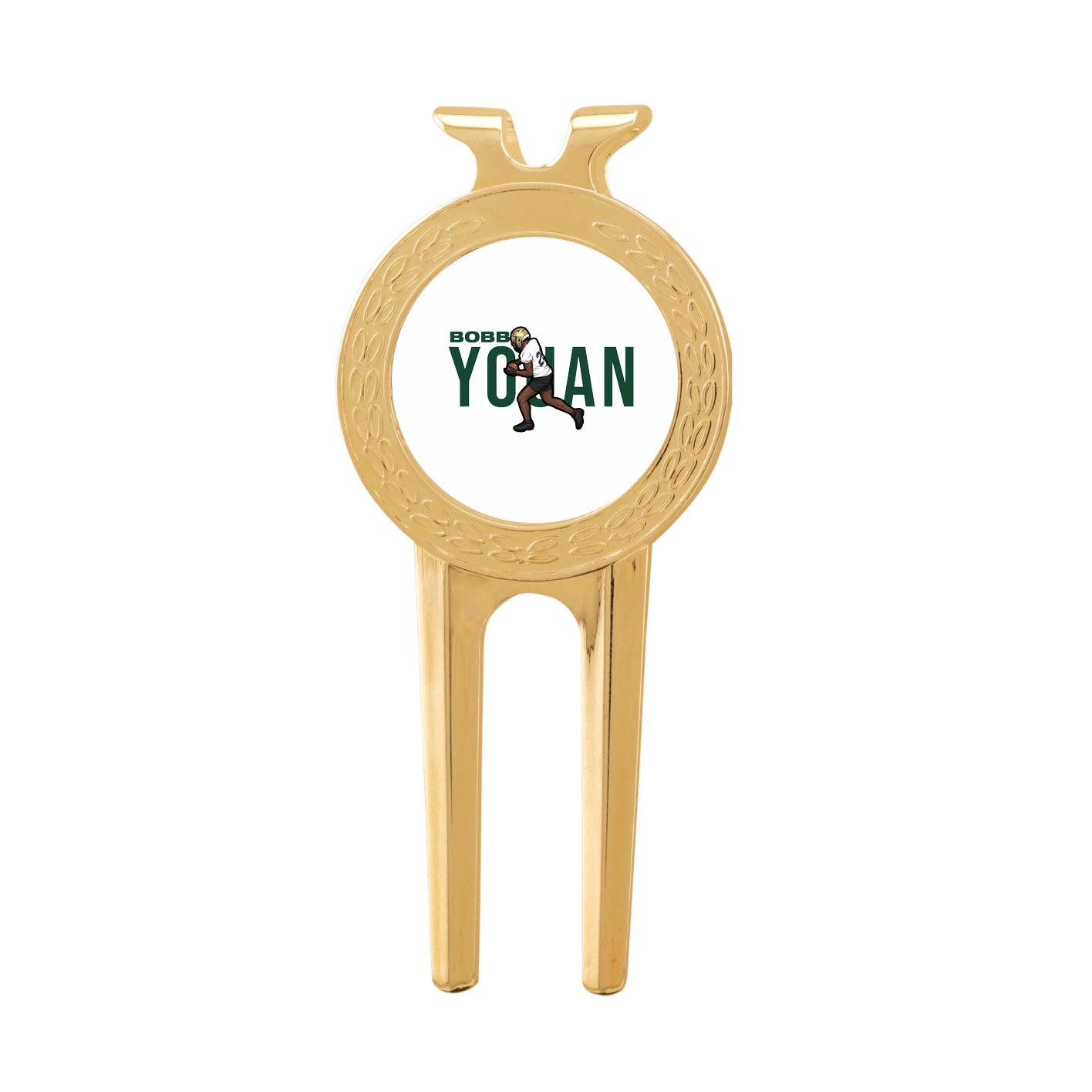 Divot Tool with Ball Marker — Player Name in Classic