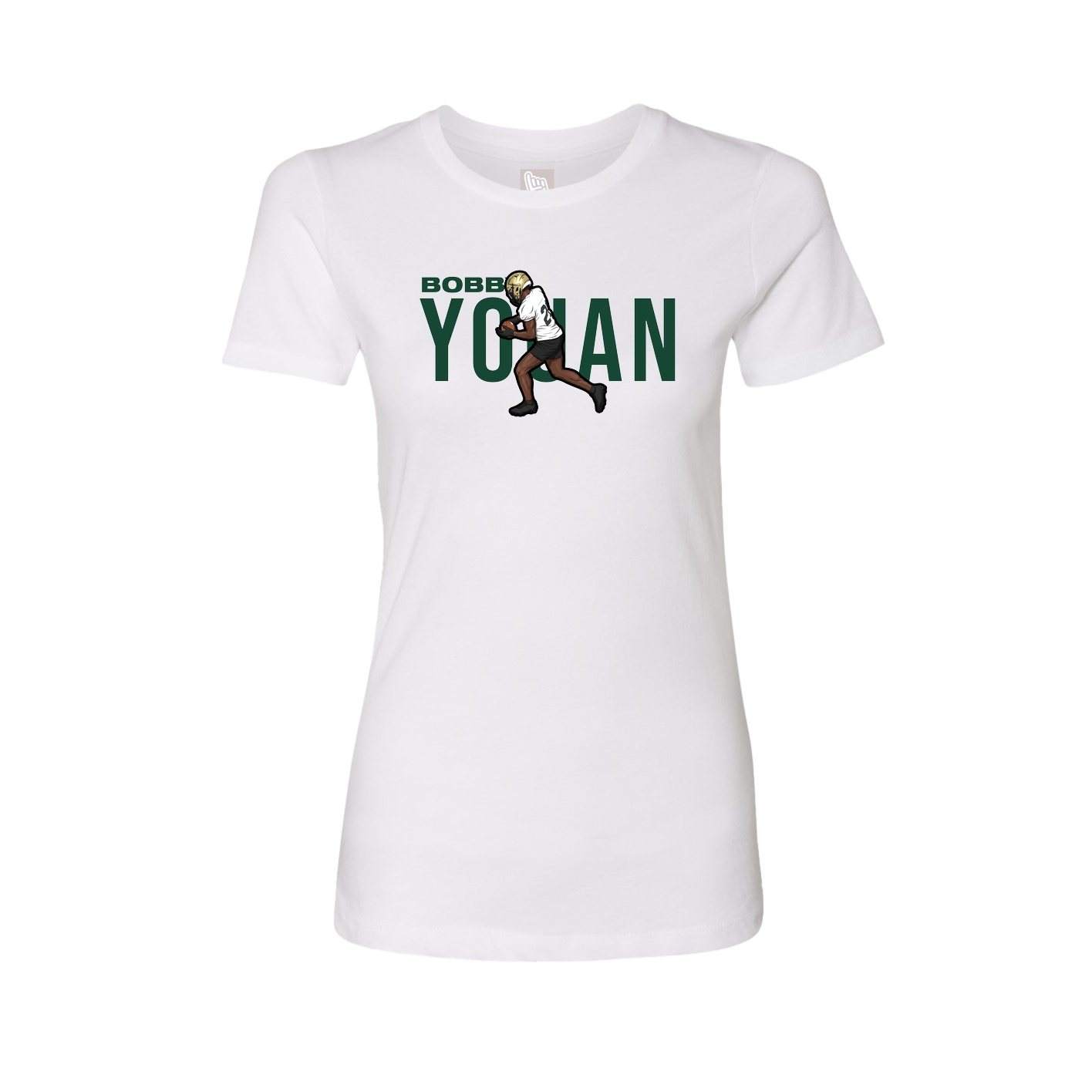 Womens Tee — Player Name in White