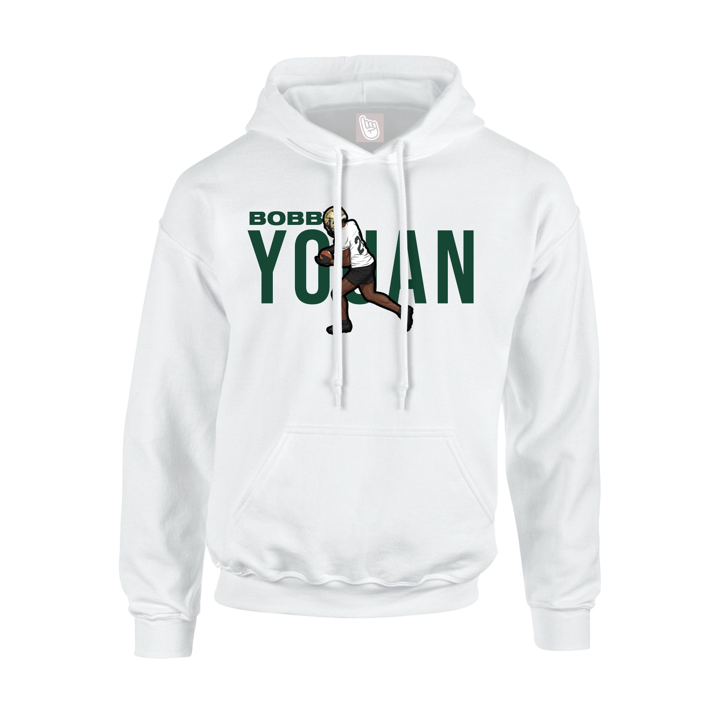 Hoodie — Player Name in White