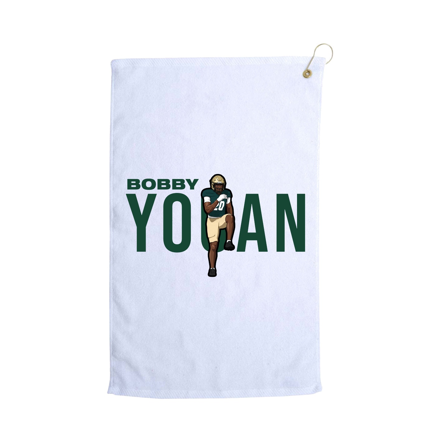 Golf Towel — Player Name in White