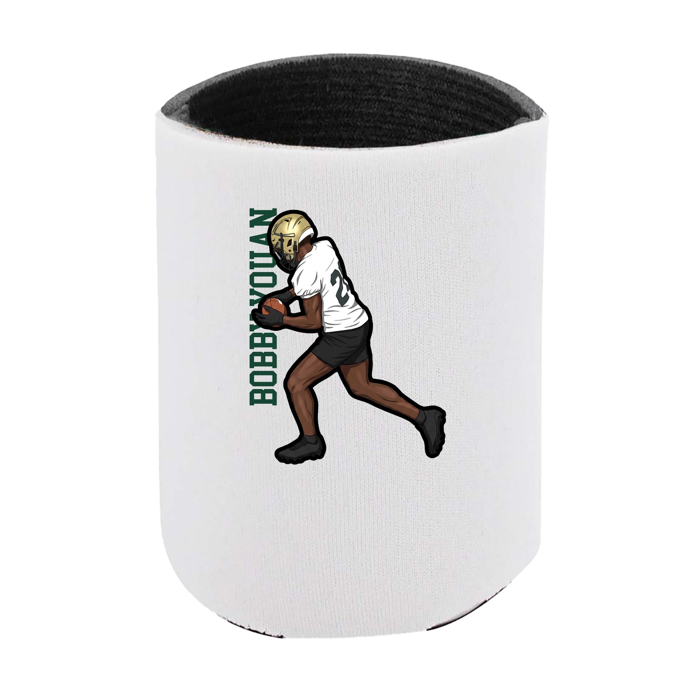 Can Holder — Name Vertical in White