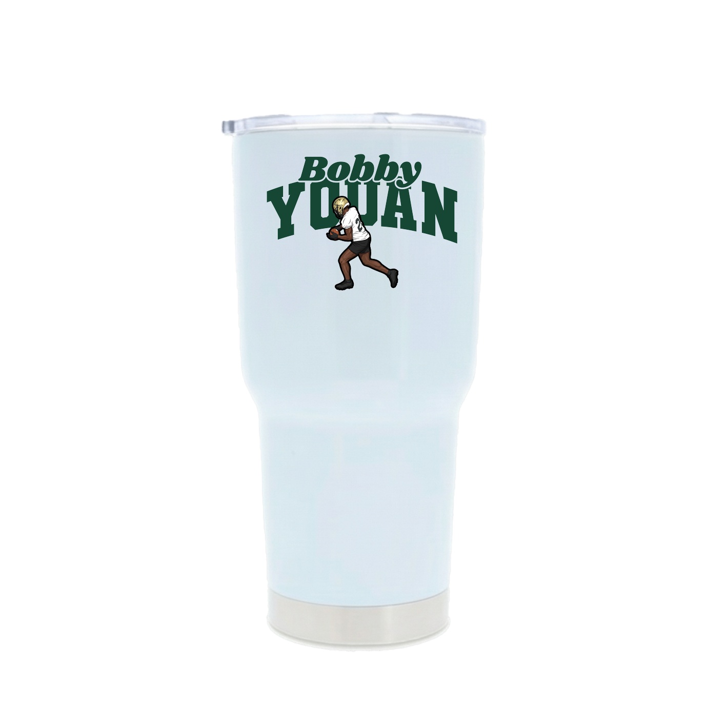 30oz Stainless Steel Tumbler — Signature Arch in White