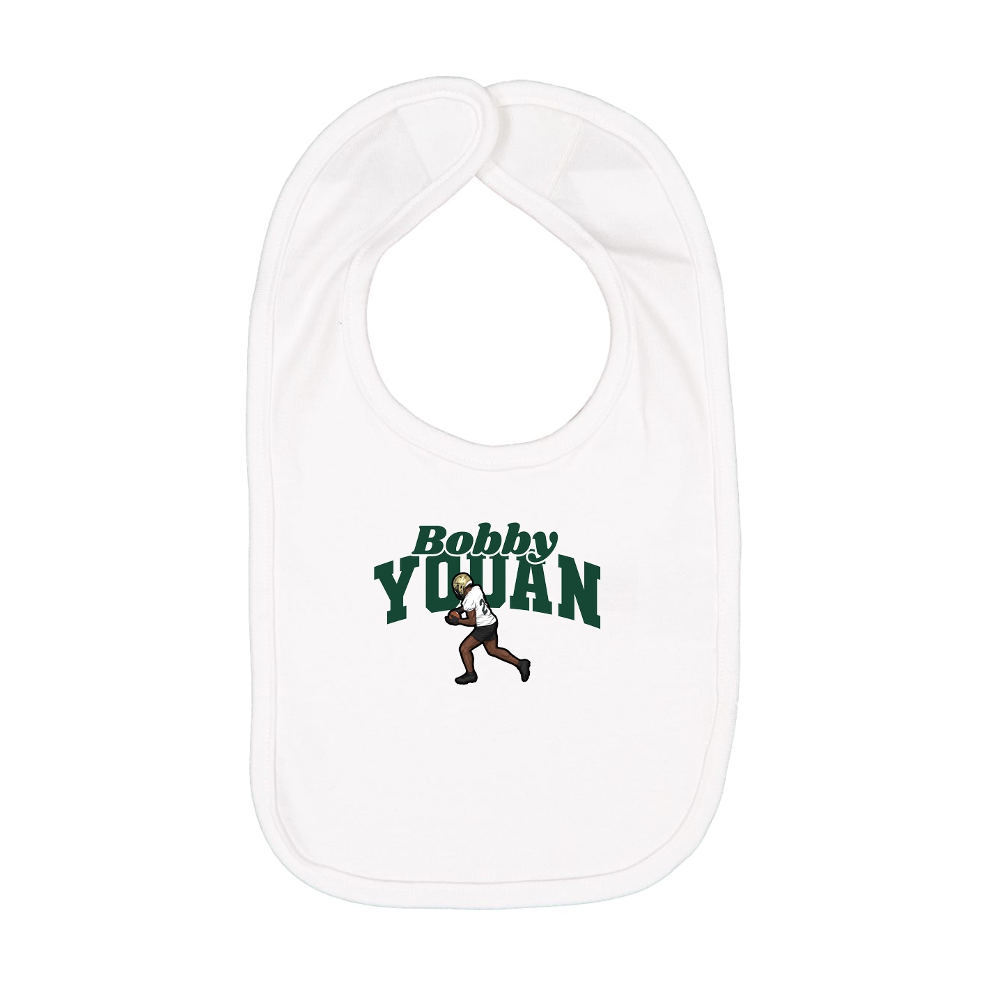 Infant Bib — Signature Arch in White