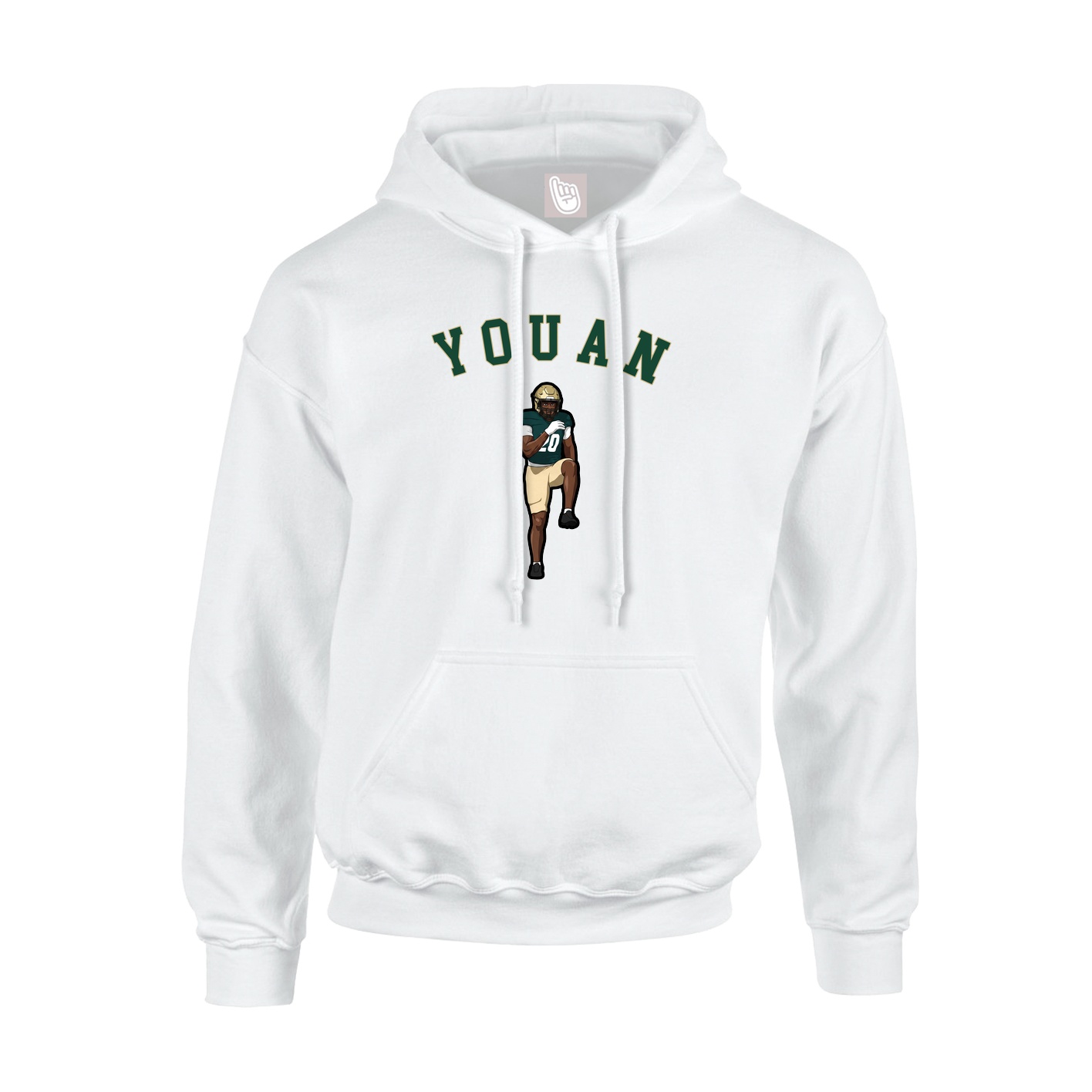 Hoodie — Shirsey Arch in White