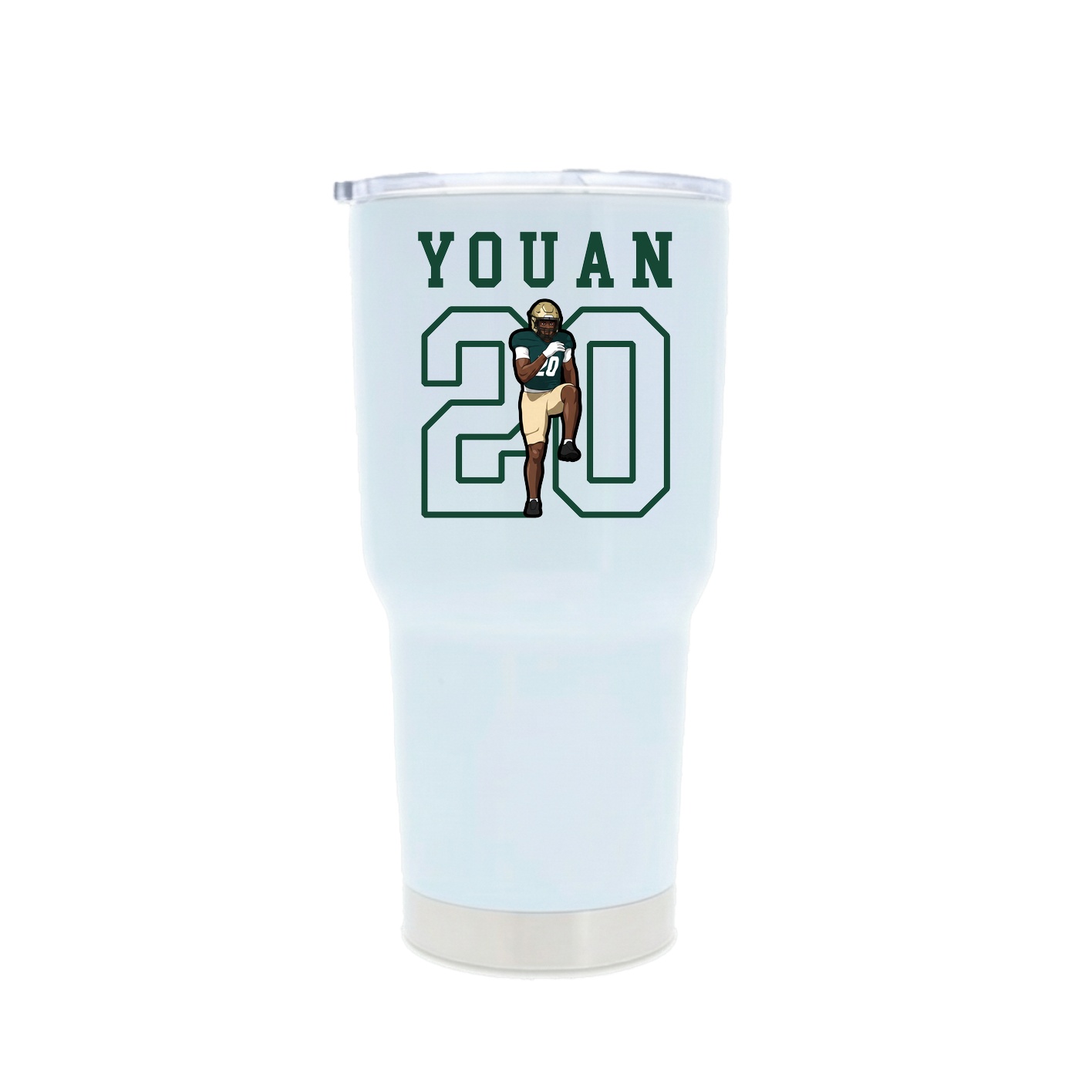 30oz Stainless Steel Tumbler — Shirsey in White