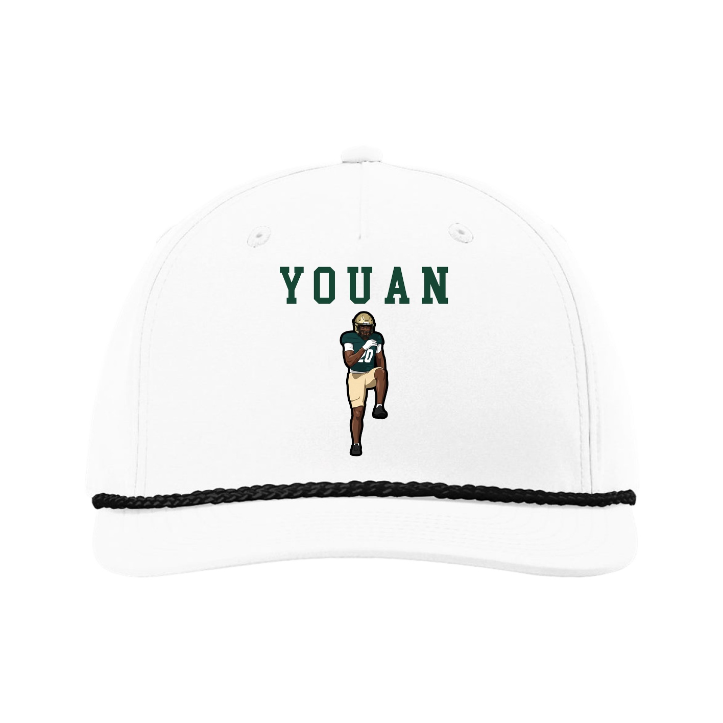 Five-Panel Classic Rope Cap — Shirsey in White