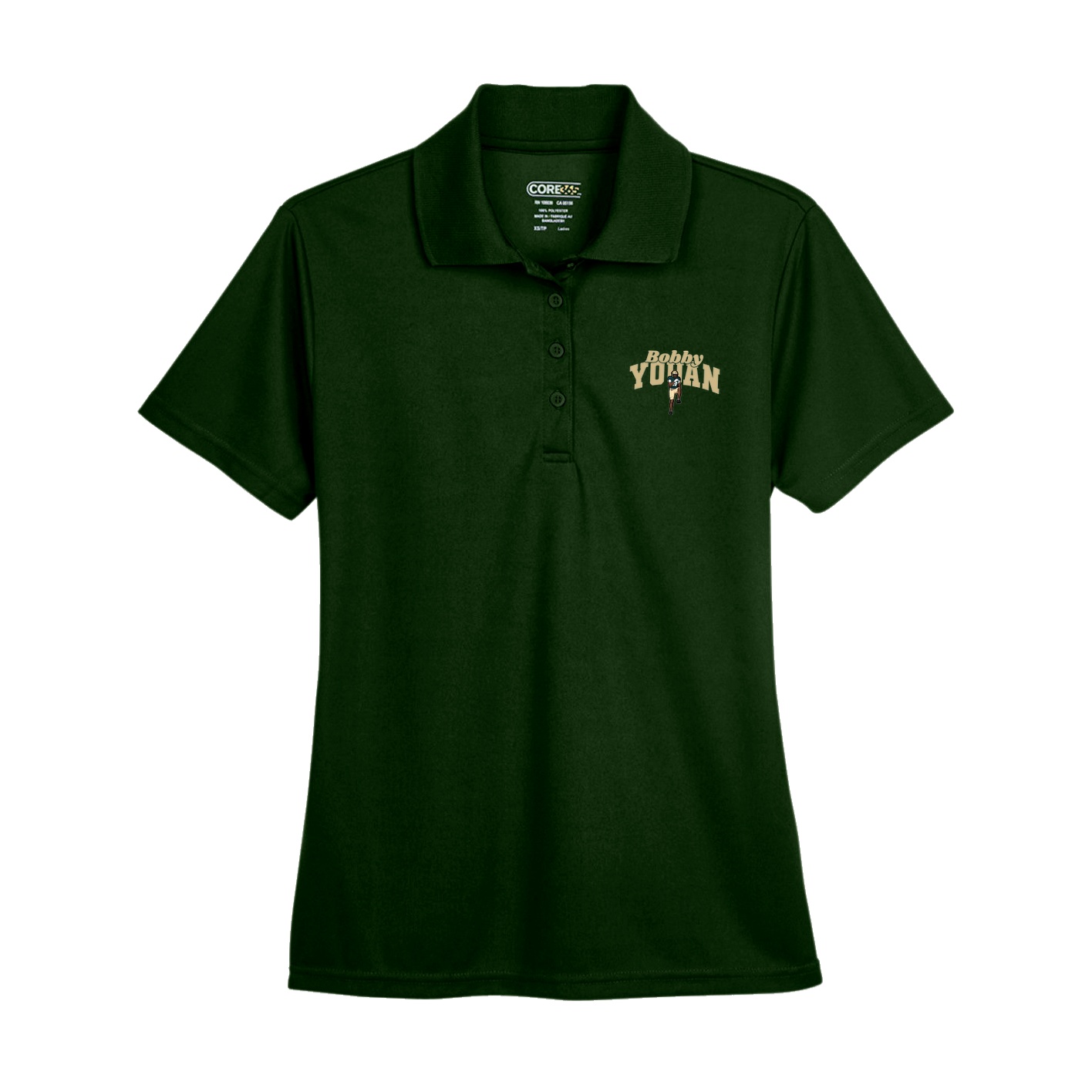 Womens Performance Polo — Signature Arch in Green