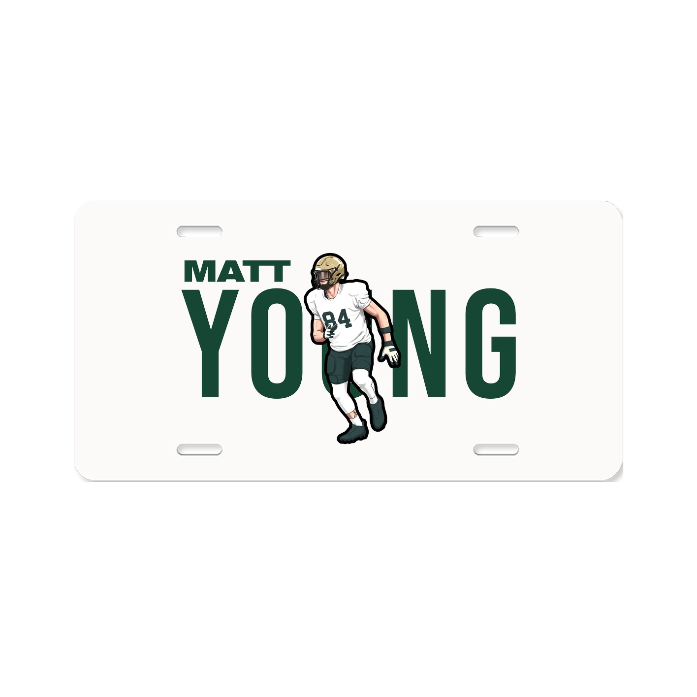 License Plate — Player Name in Classic