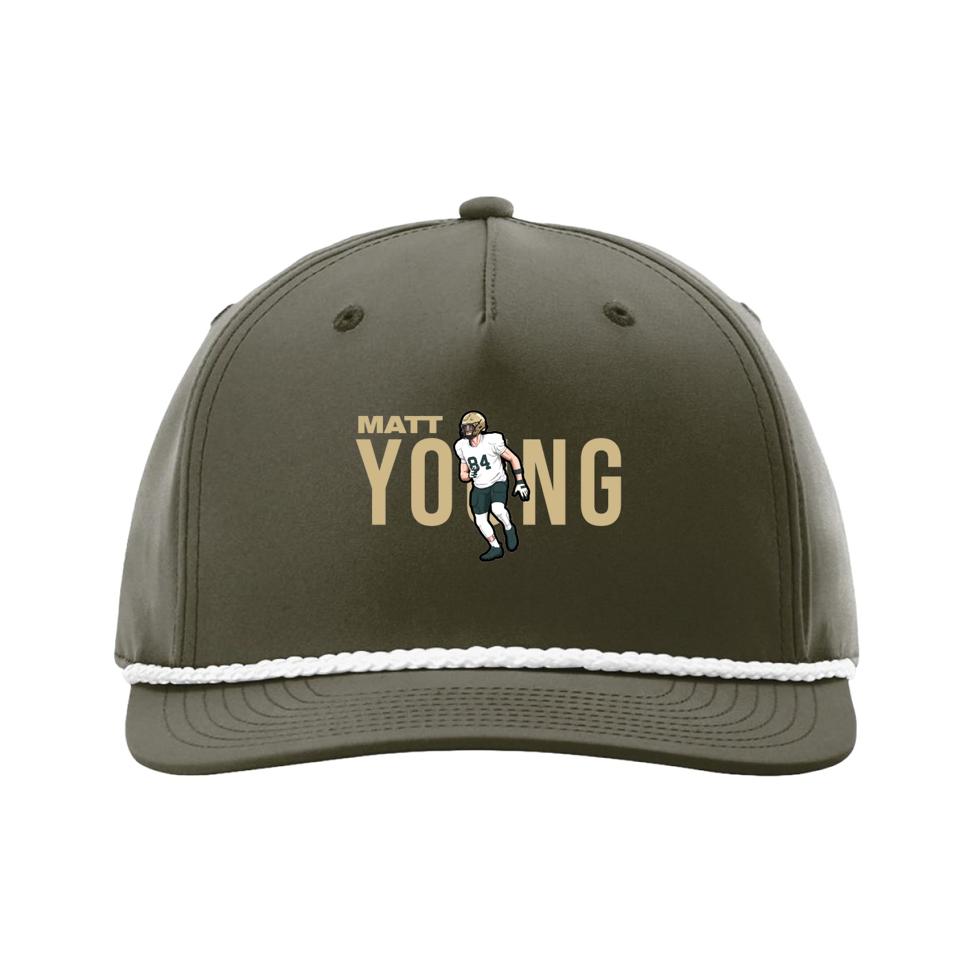 Five-Panel Classic Rope Cap — Player Name in Green