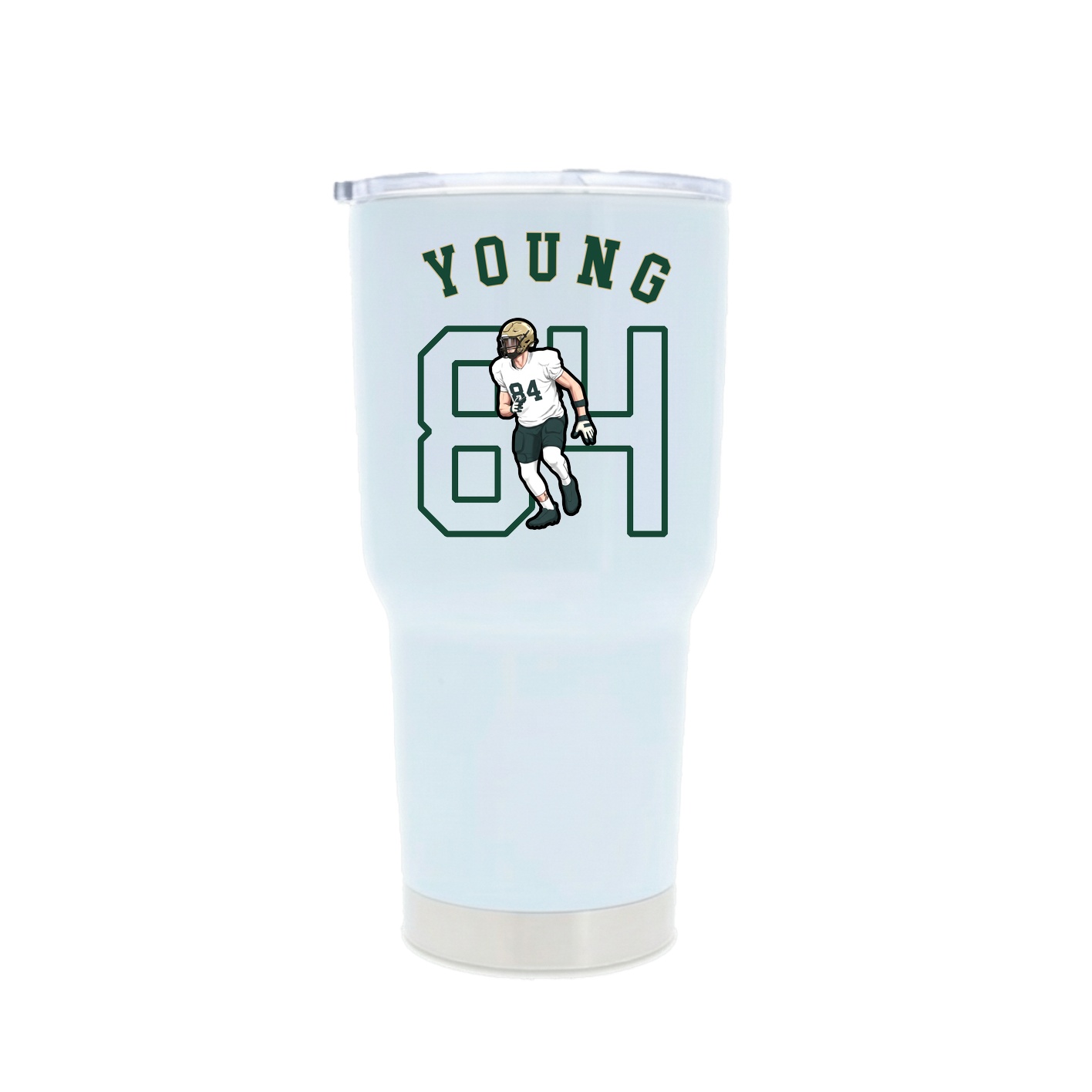 30oz Stainless Steel Tumbler — Shirsey Arch in White