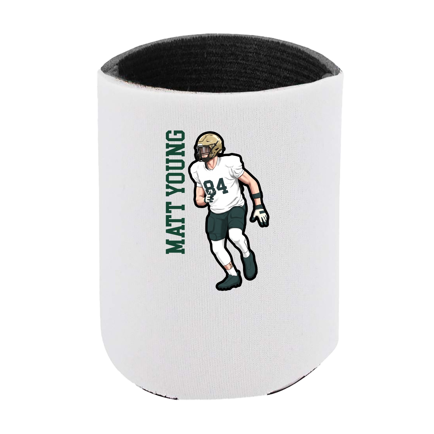 Can Holder — Name Vertical in White
