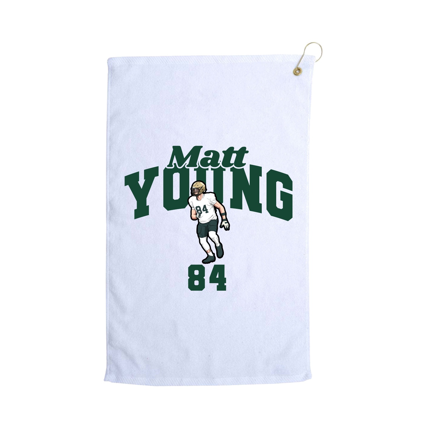 Golf Towel — Signature Arch in White