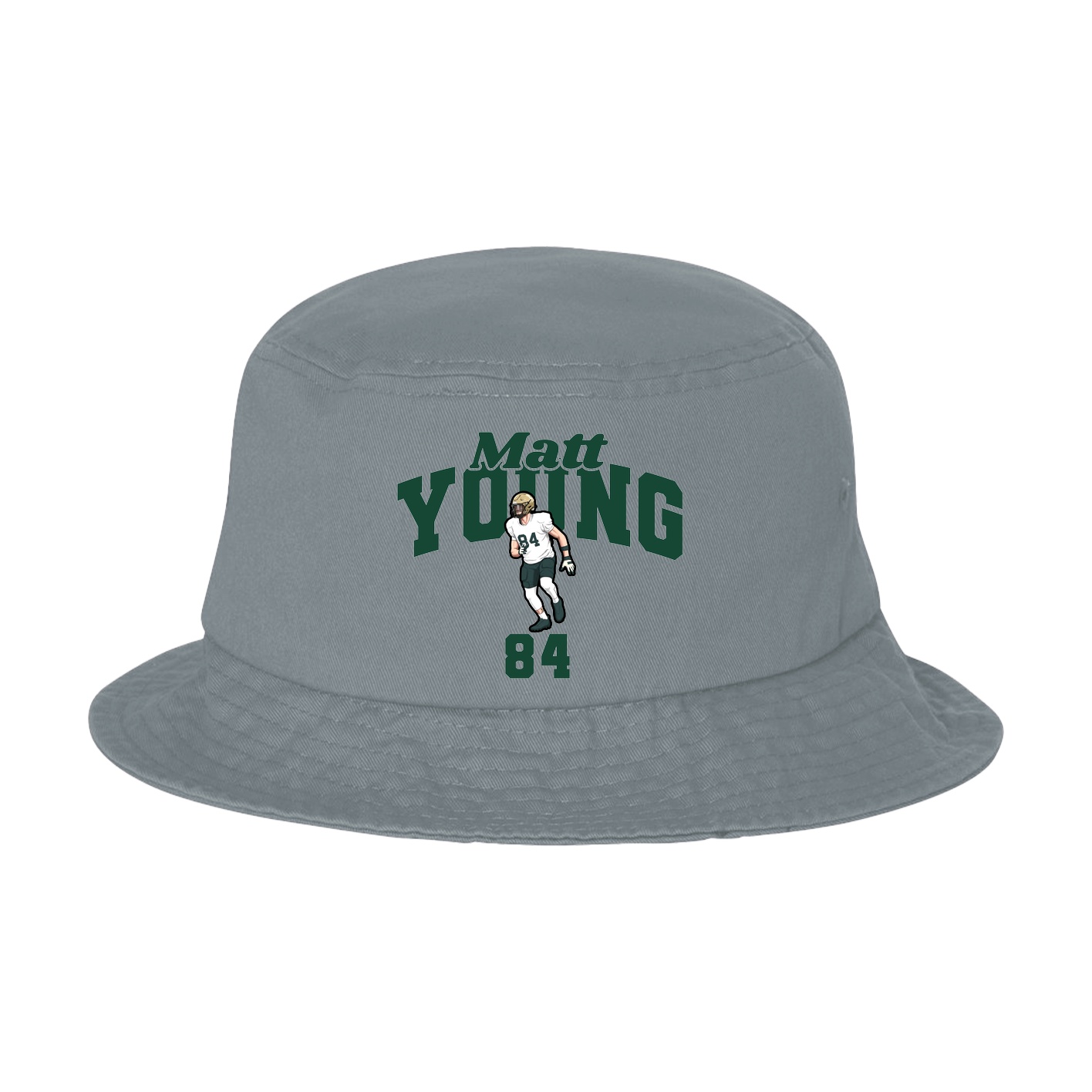 Bucket Cap — Signature Arch in Grey