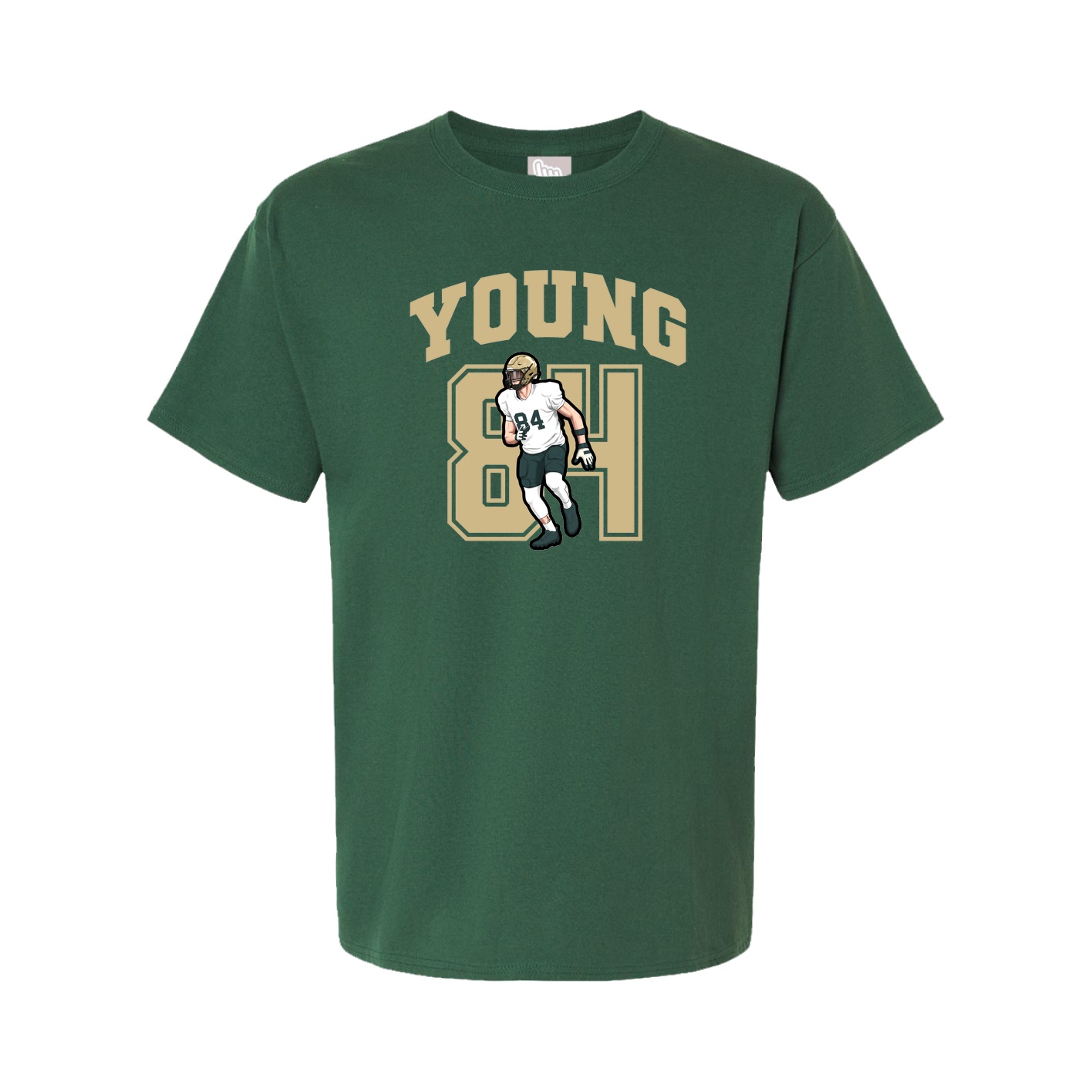 Youth Tee — Number in Green