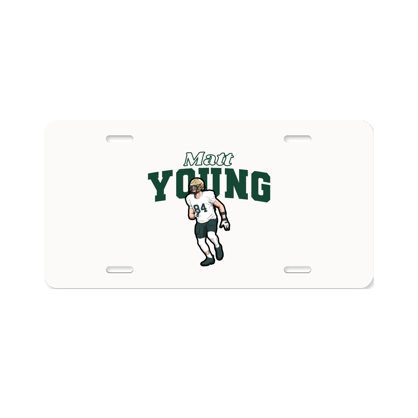 License Plate — Name Arch in Classic