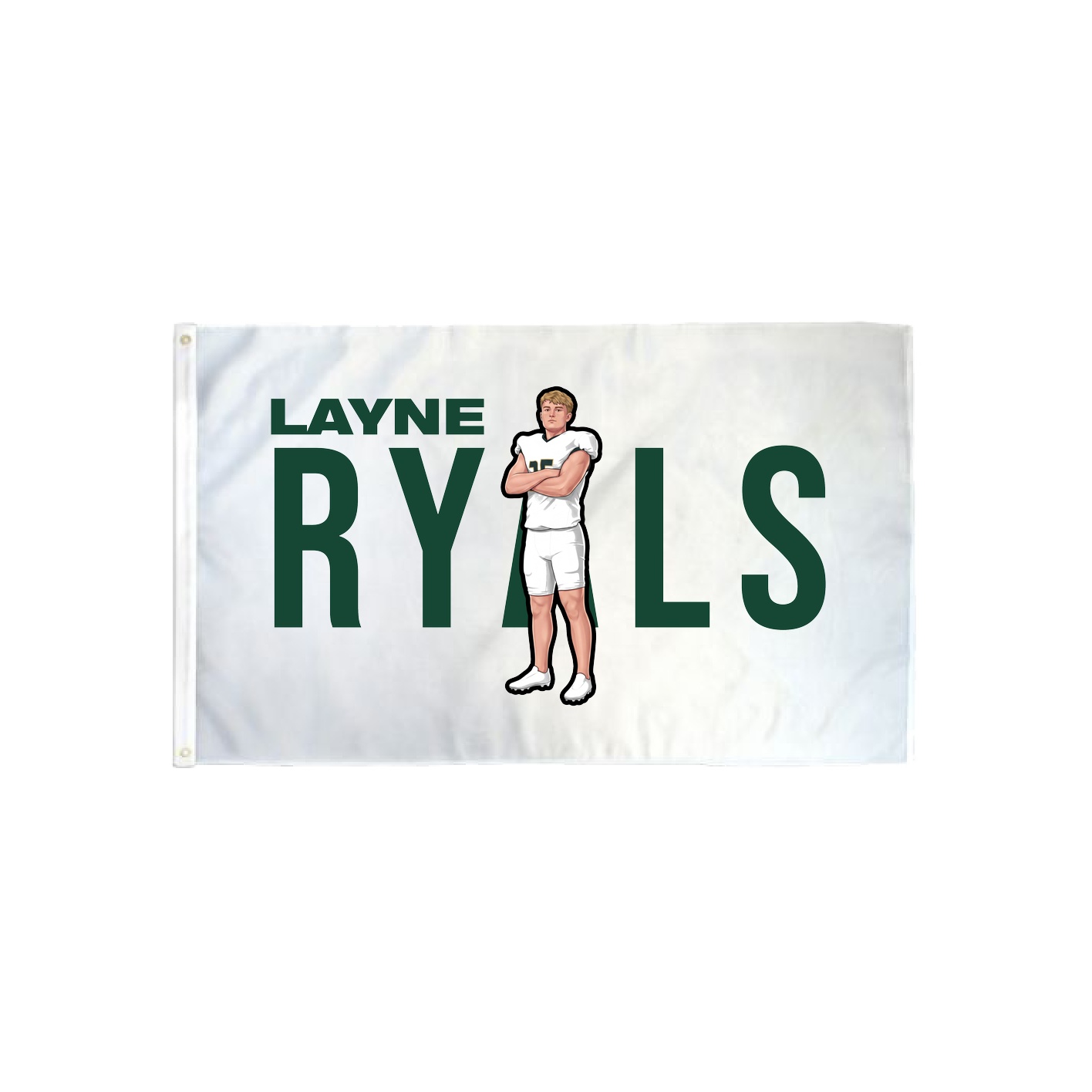 3x5 Flag — Player Name in Classic
