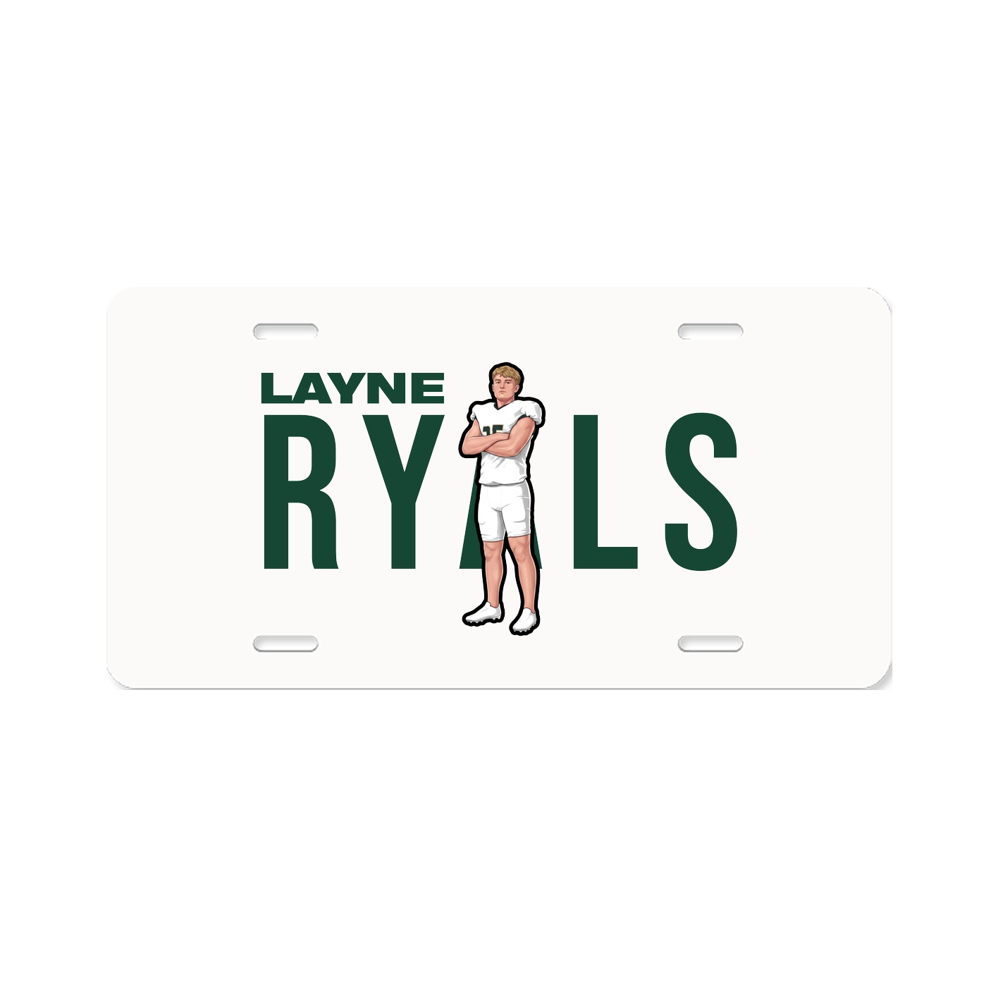 License Plate — Player Name in Classic