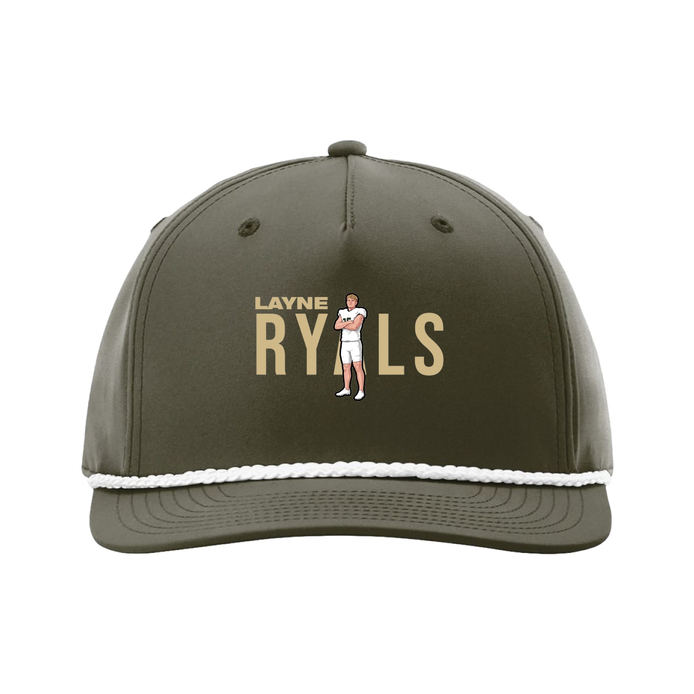 Five-Panel Classic Rope Cap — Player Name in Green