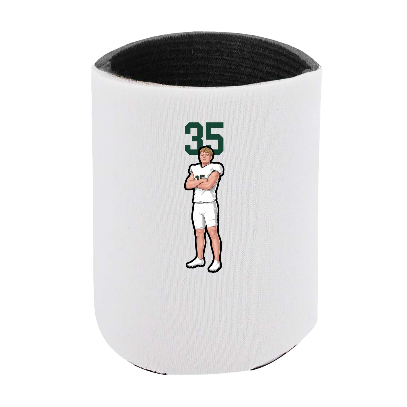 Can Holder — Number Top in White
