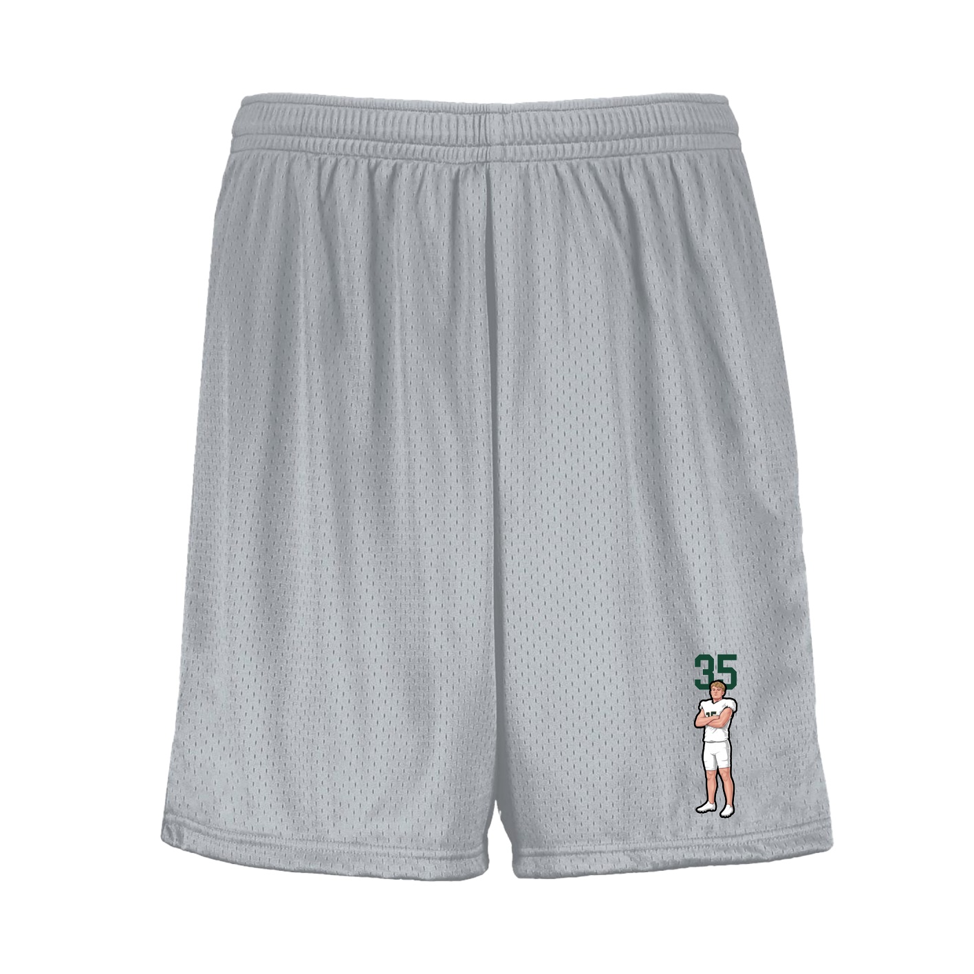 Shorts — Number Top in Silver