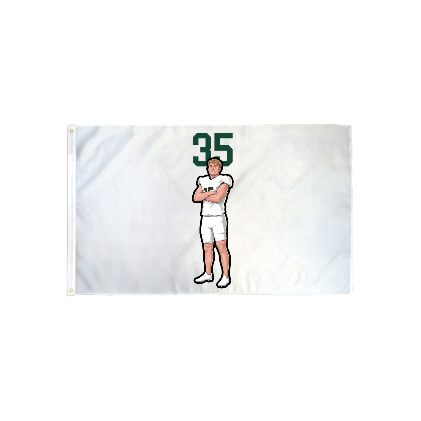 3x5 Flag — Number Top in Classic