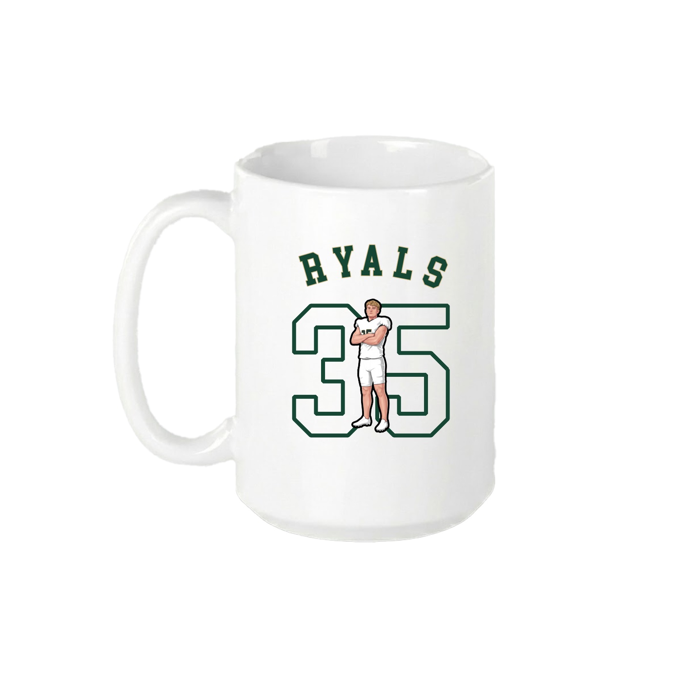 15oz Coffee Mug — Shirsey Arch in White