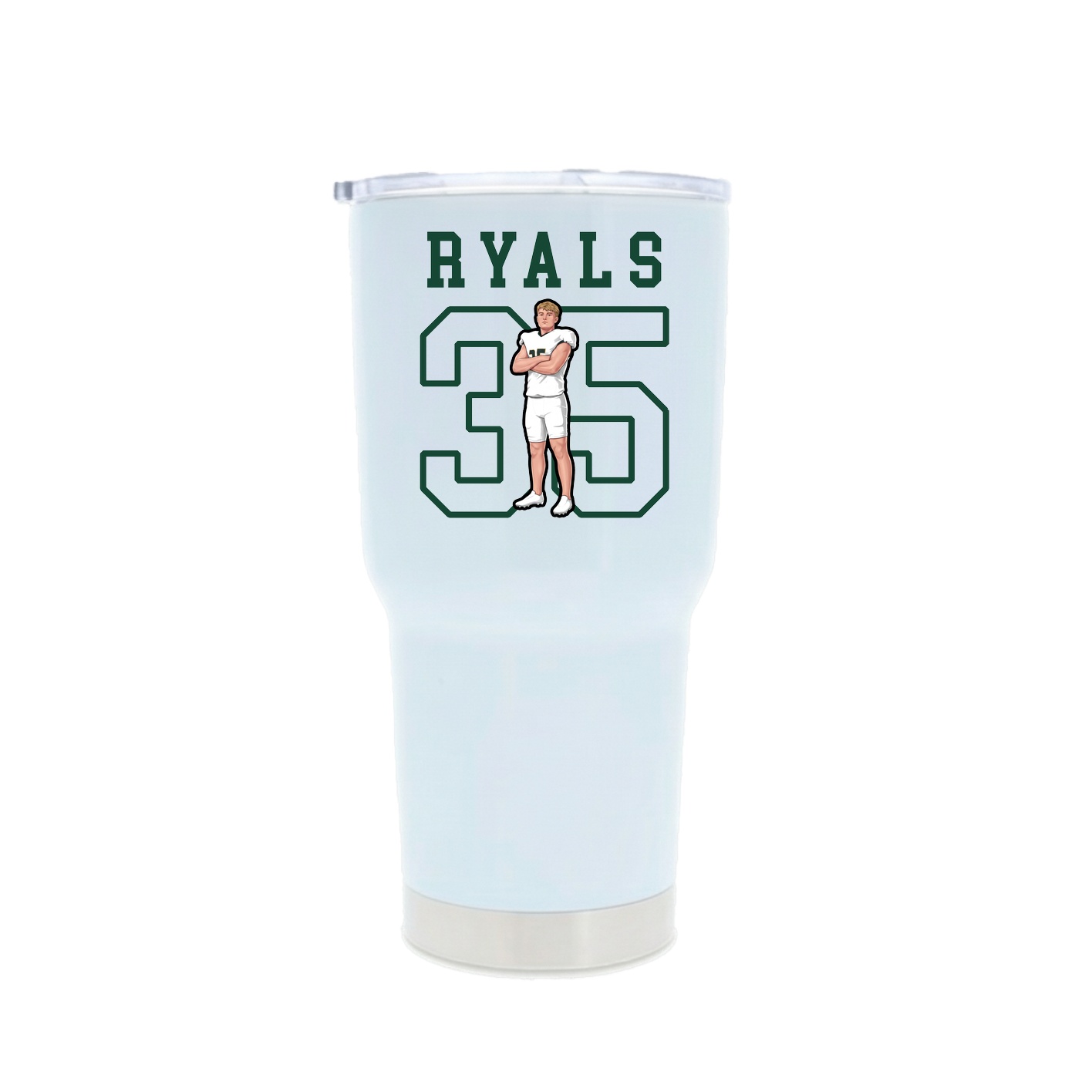 30oz Stainless Steel Tumbler — Shirsey in White
