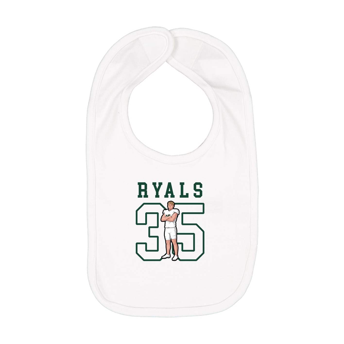 Infant Bib — Shirsey in White