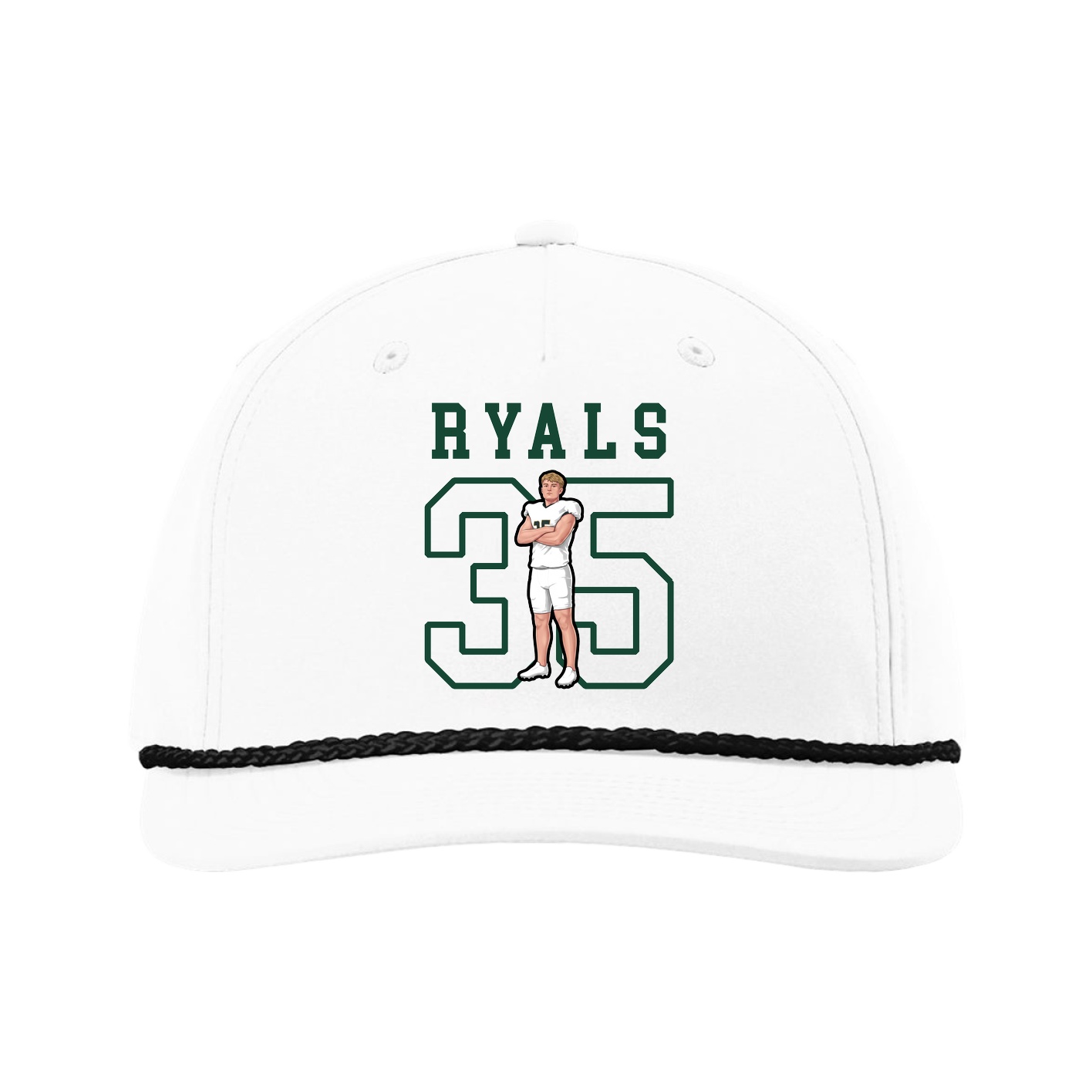 Five-Panel Classic Rope Cap — Shirsey in White