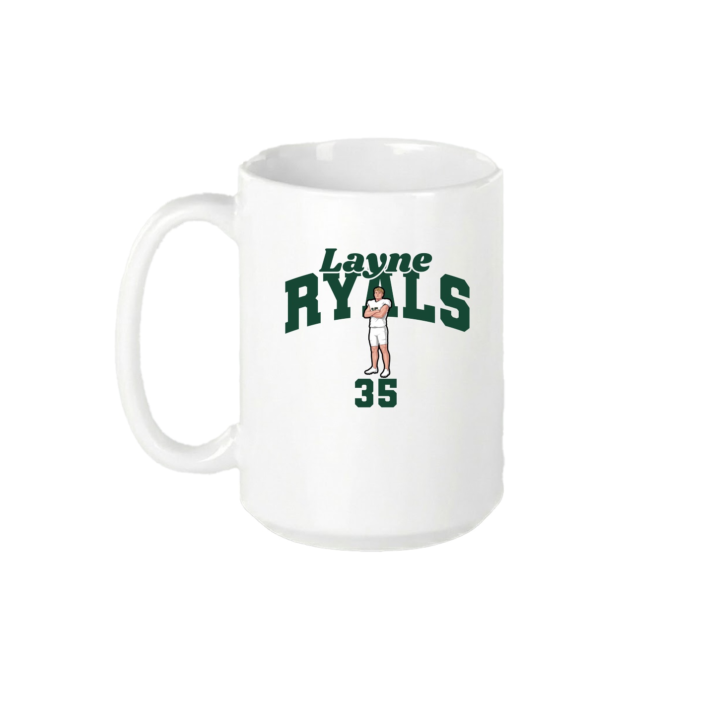 15oz Coffee Mug — Signature Arch in White