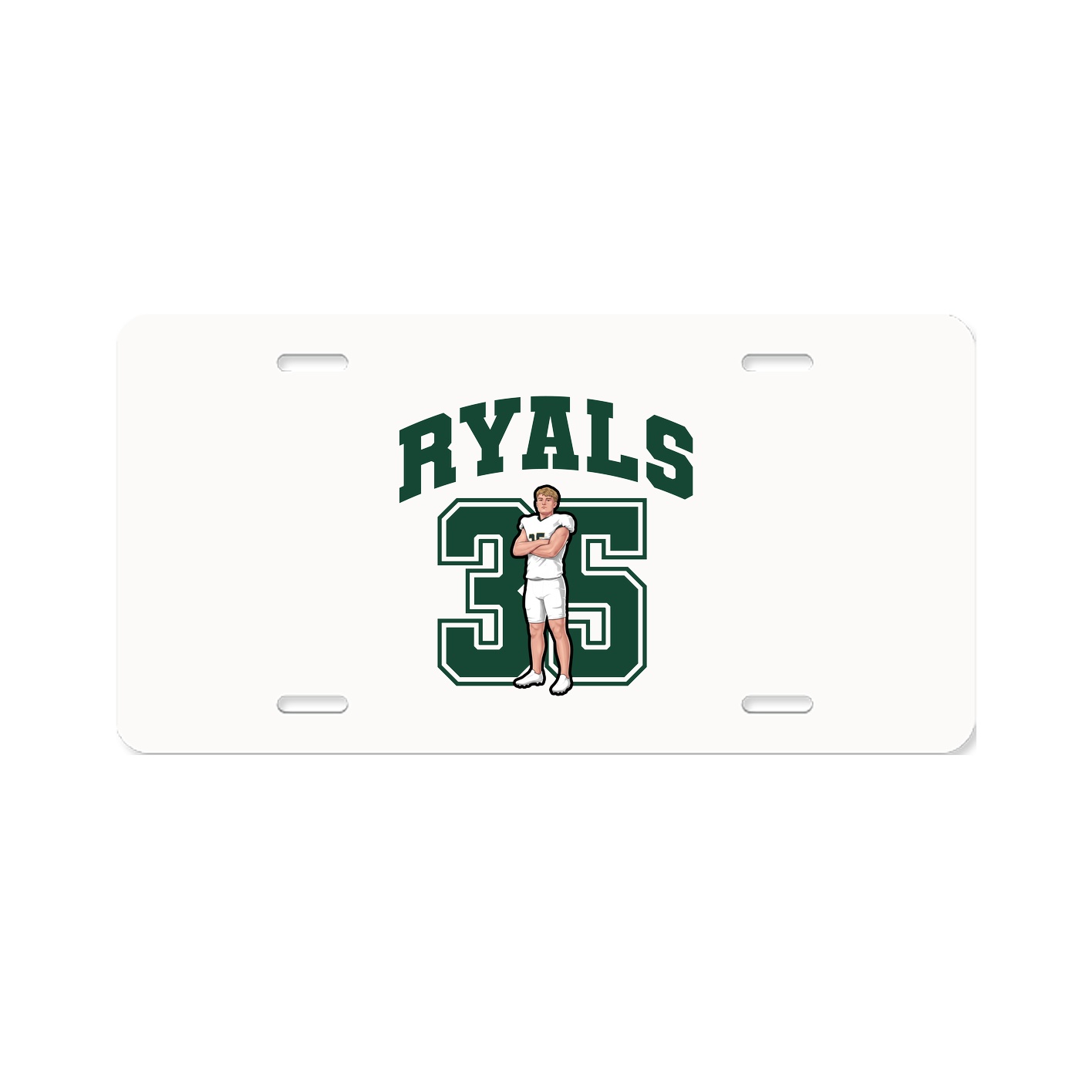 License Plate — Number in Classic