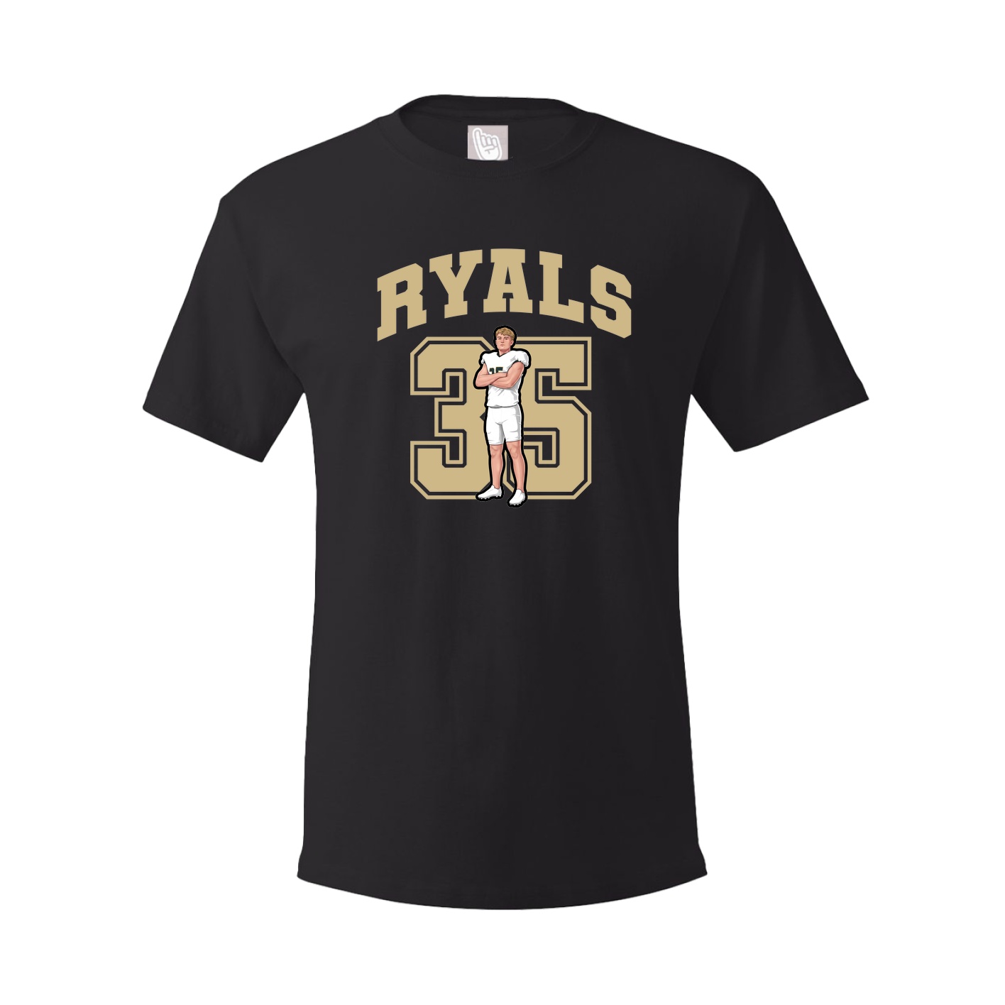 Youth Tee — Number in Black