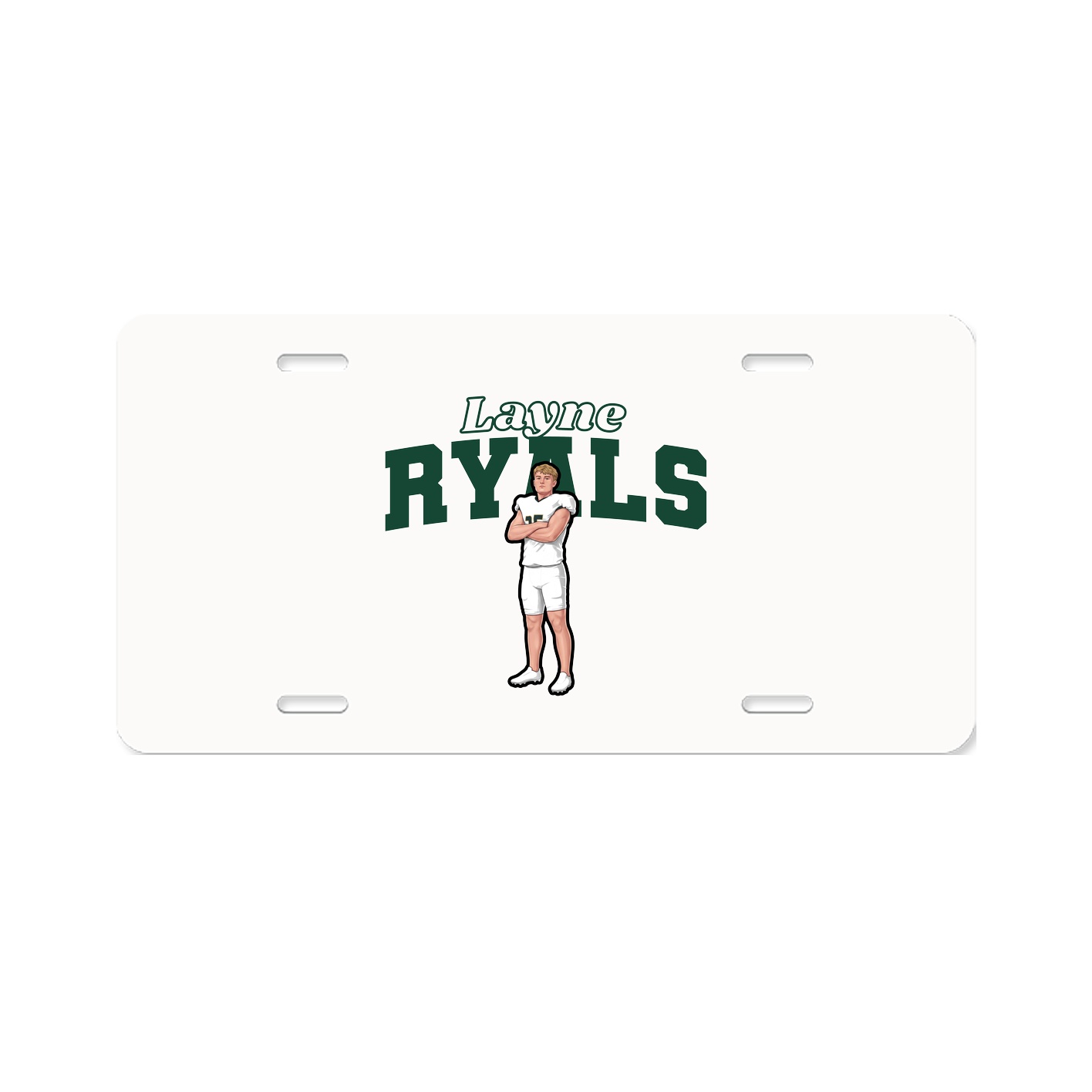 License Plate — Name Arch in Classic