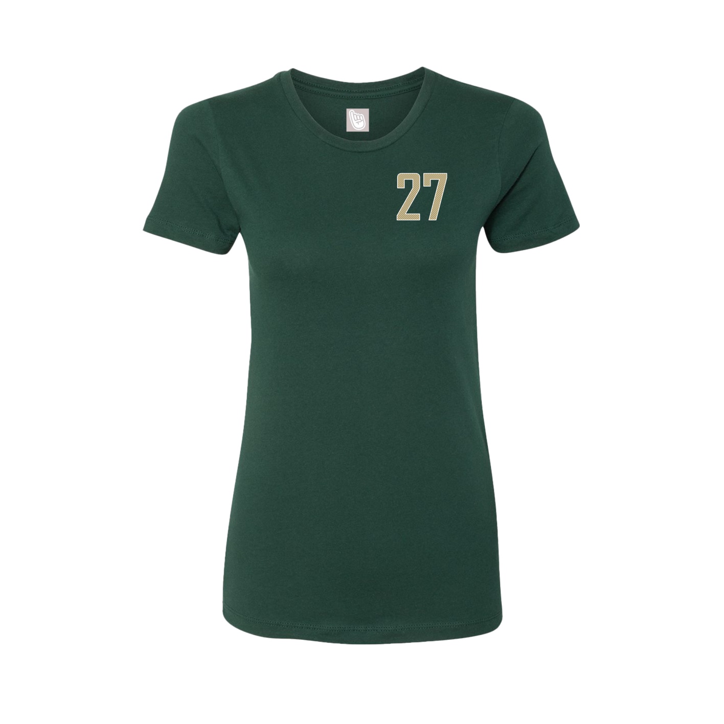 Fitted Women's Tee — Front Shirsy in Green
