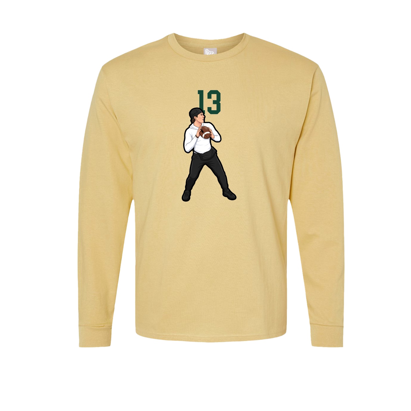 Long Sleeve Tee — Number Top in Vegas Gold