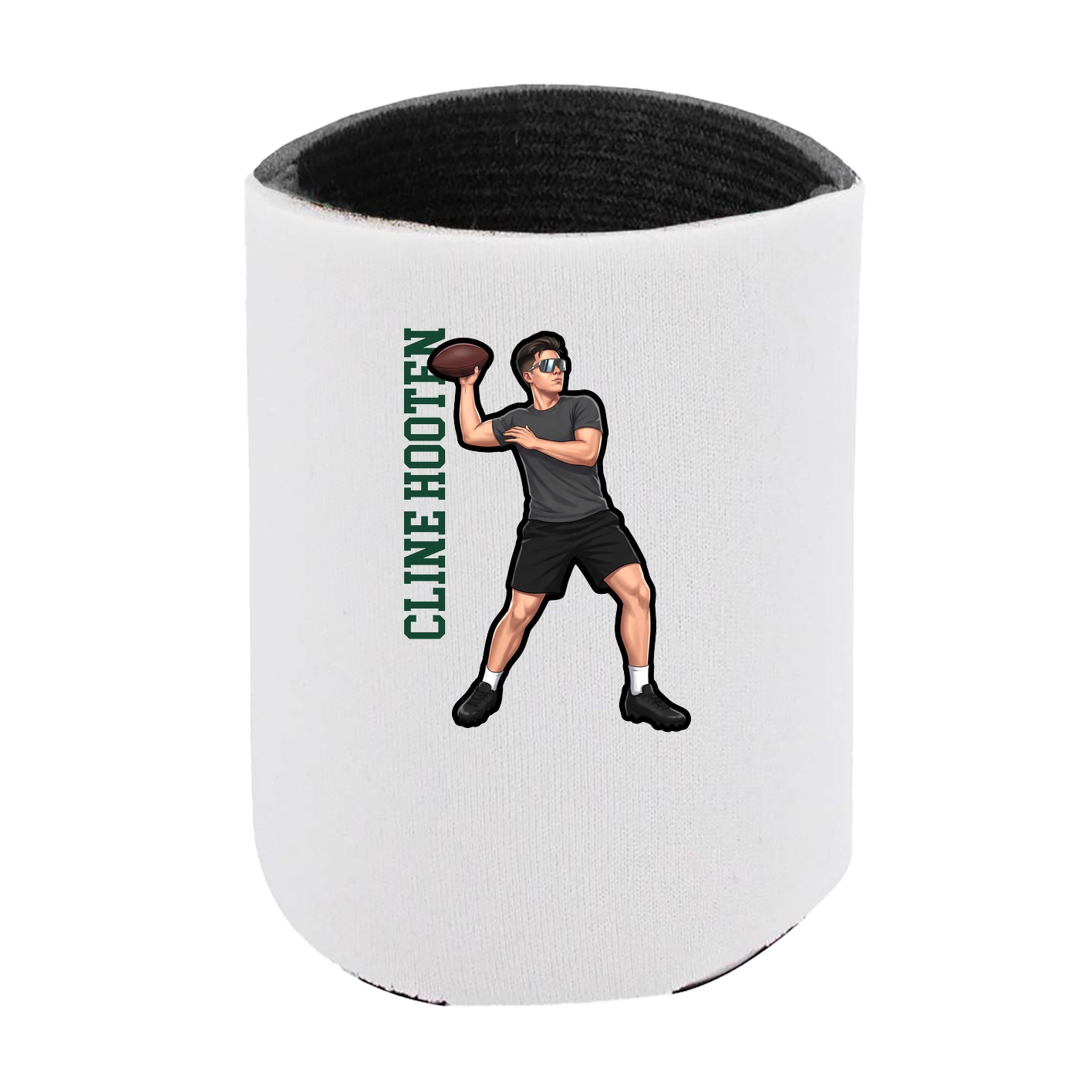 Can Holder — Name Vertical in White
