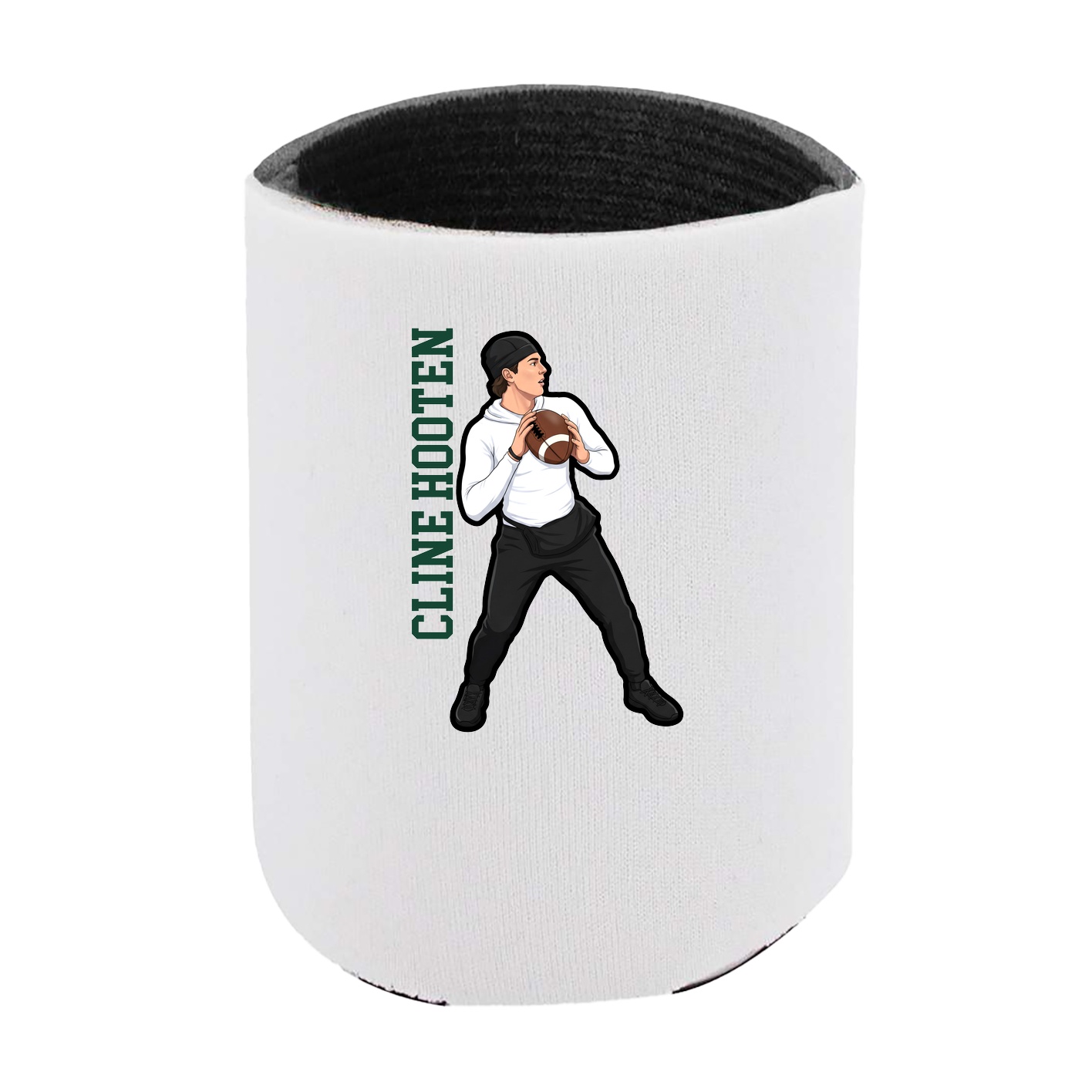 Can Holder — Name Vertical in White