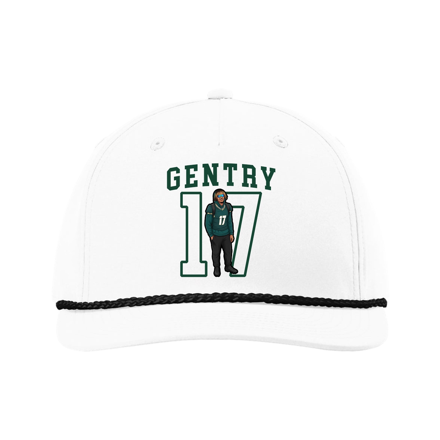 Five-Panel Classic Rope Cap — Shirsey in White
