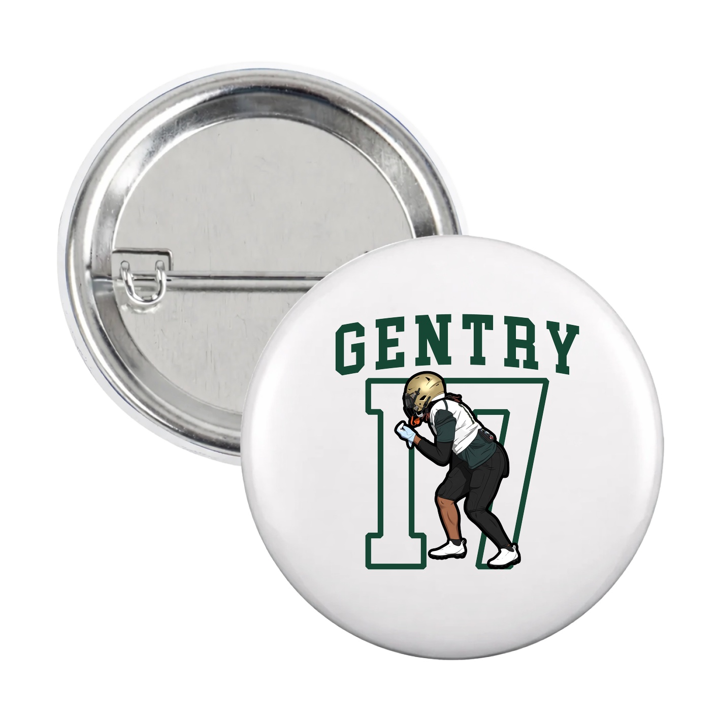 Game Day Button — Shirsey in White