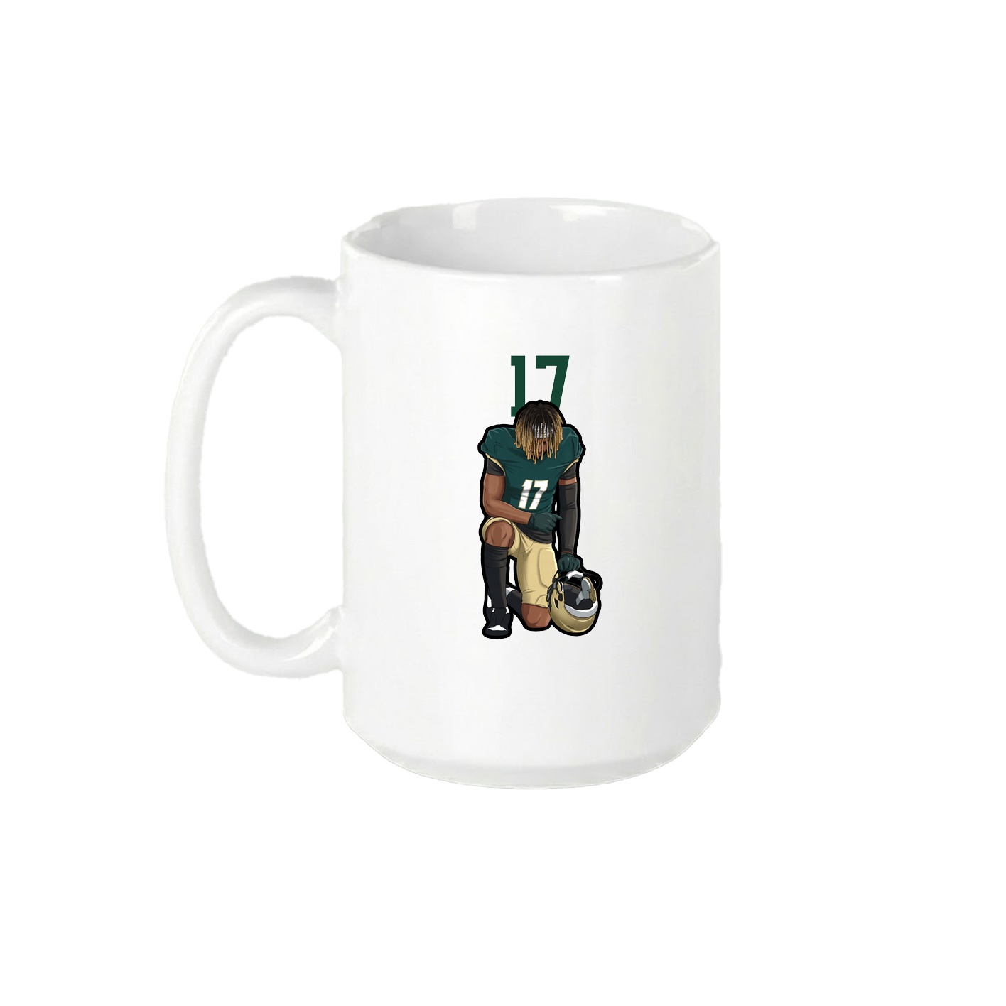 15oz Coffee Mug — Number Top in White
