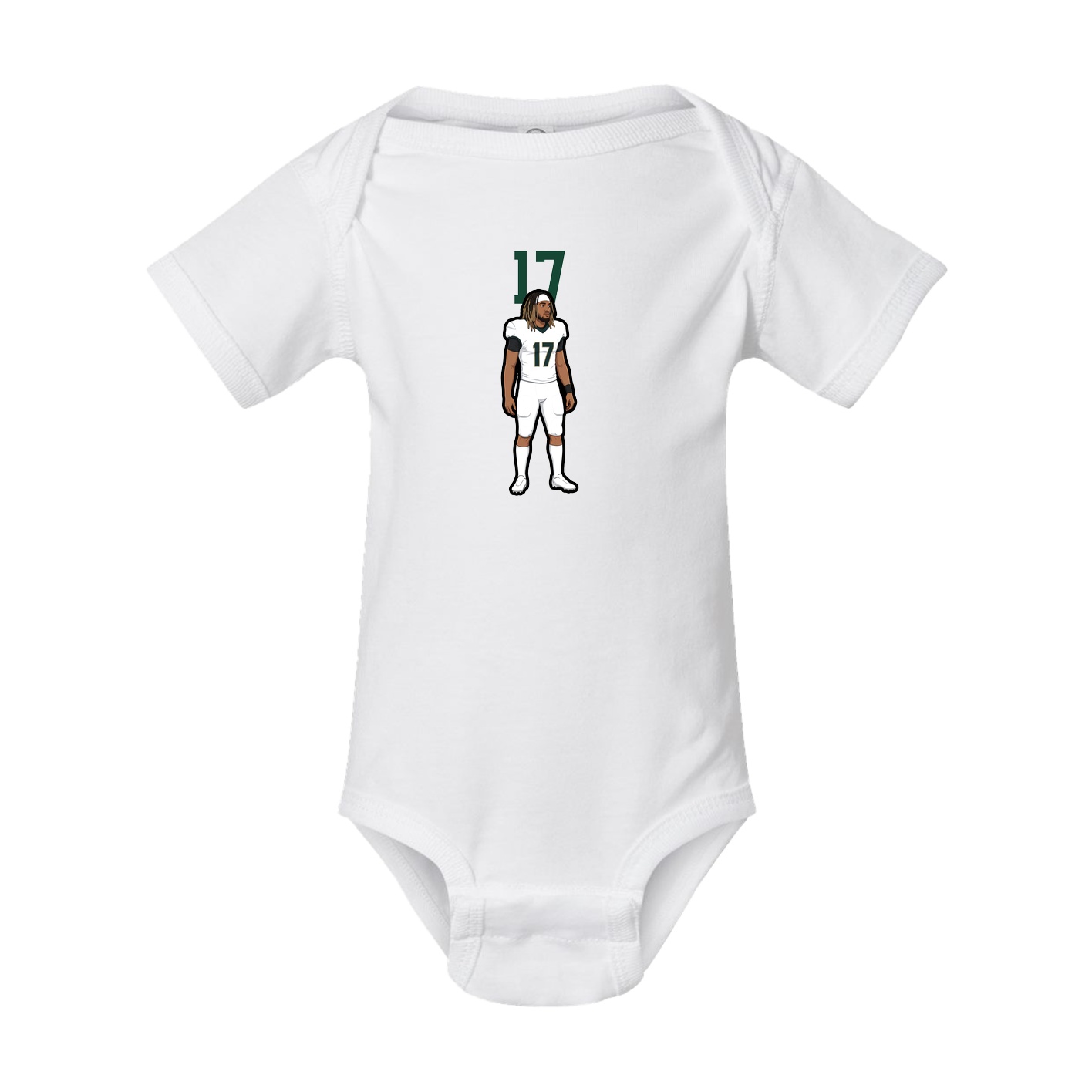 Baby Onesie — Number Top in White