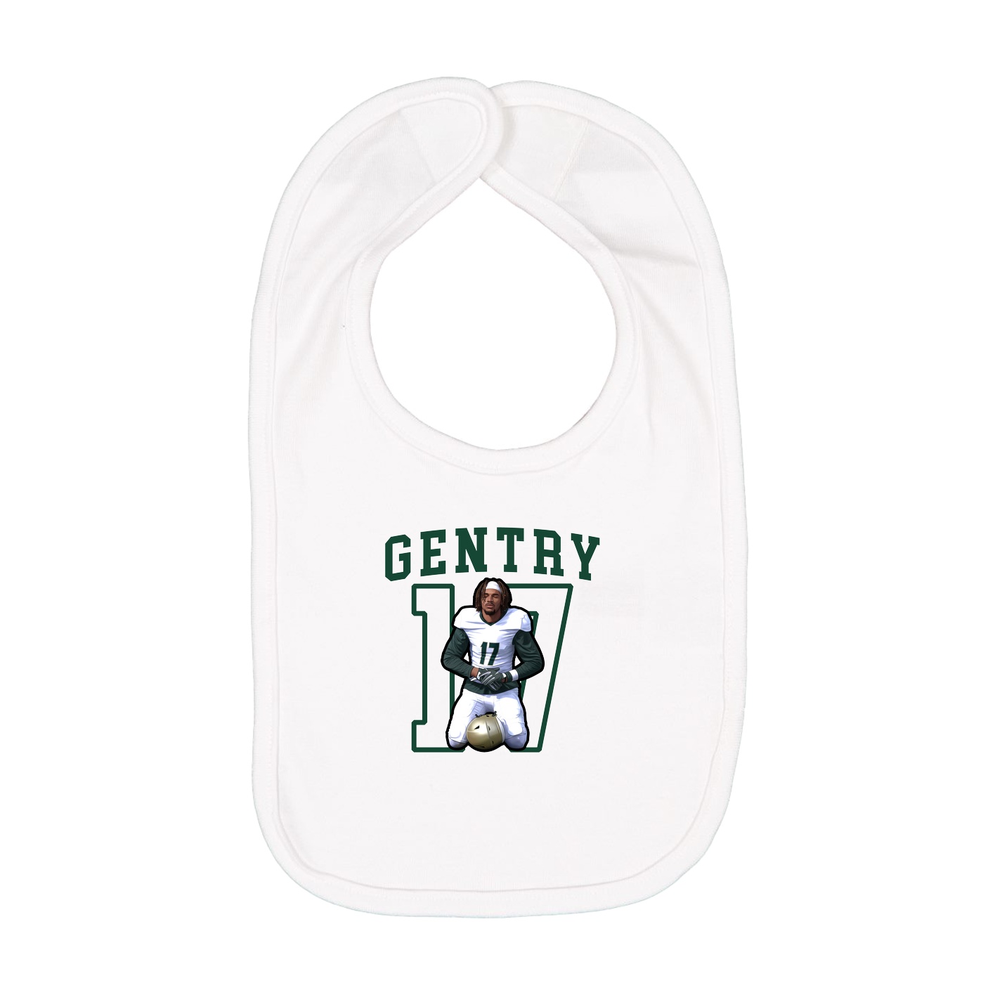 Infant Bib — Shirsey in White