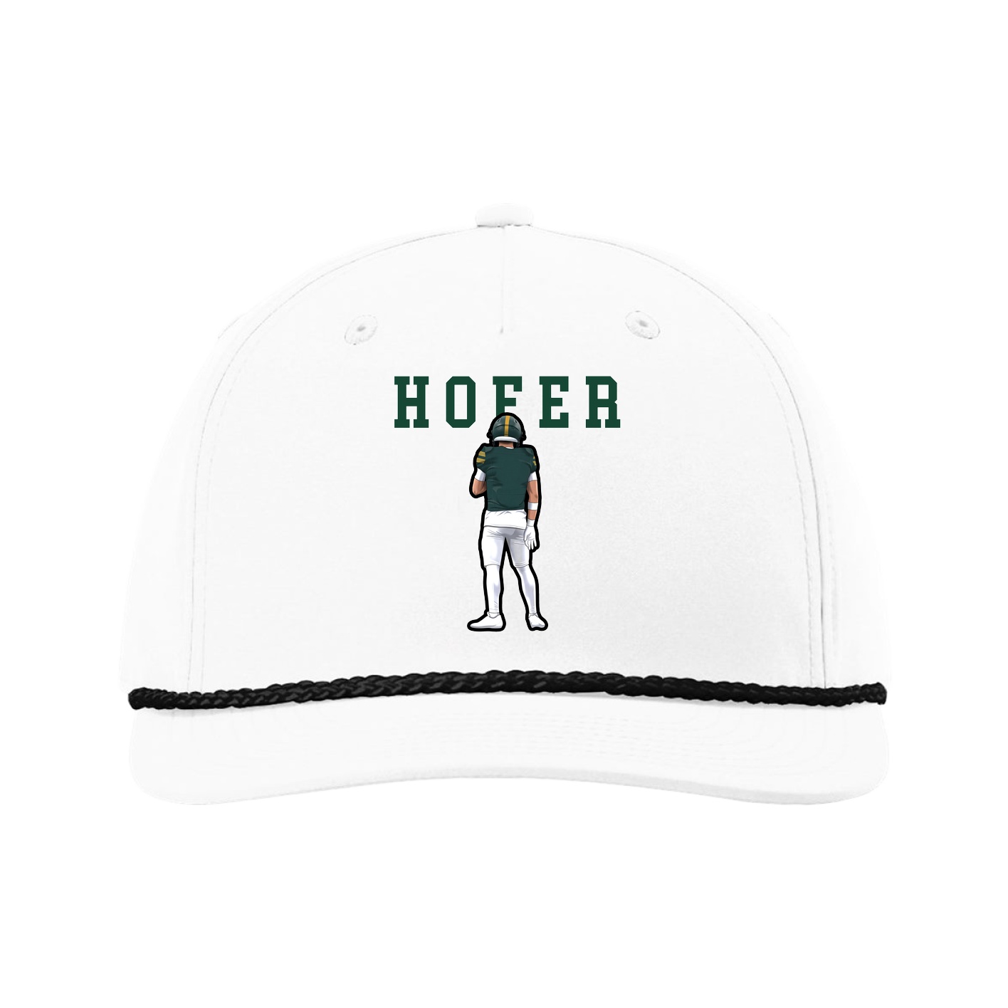 Five-Panel Classic Rope Cap — Shirsey in White
